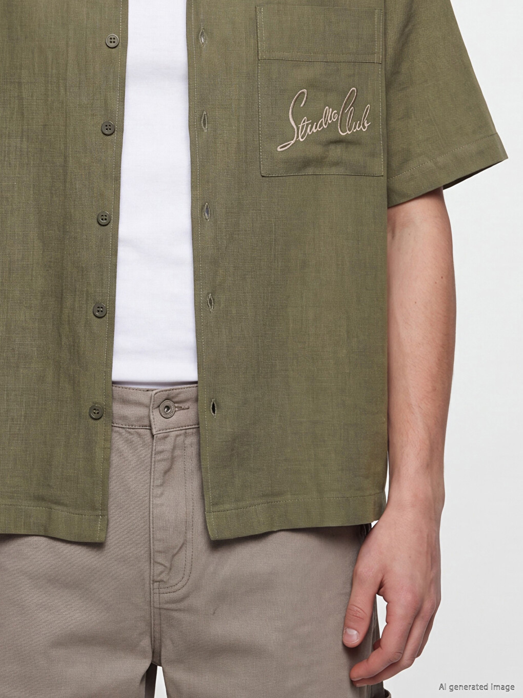 Regular Fit Embroidered Textured Men's Shirt-2