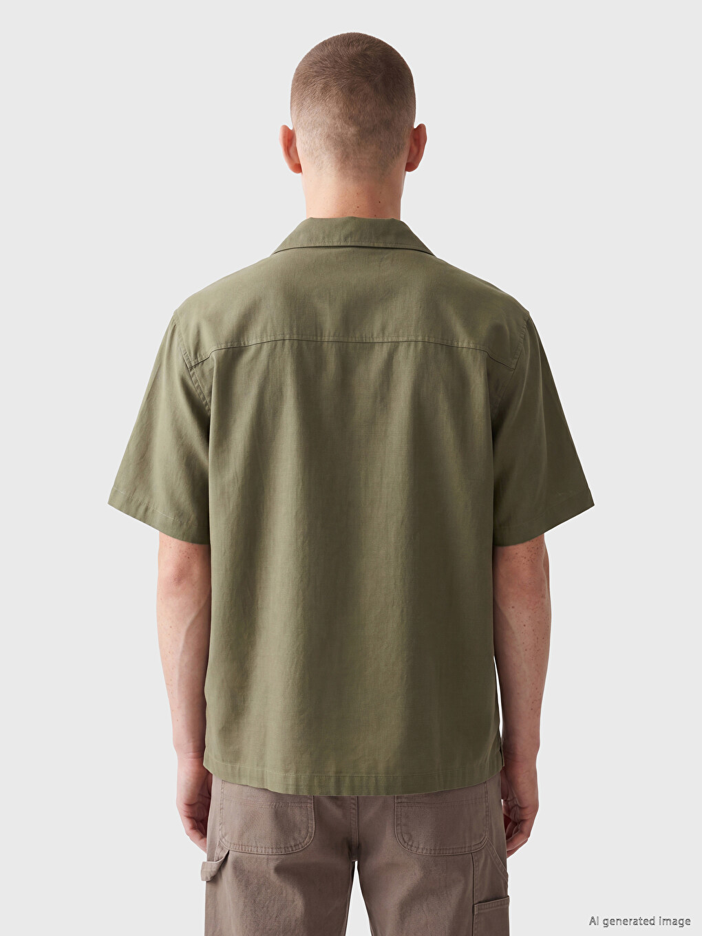 Regular Fit Embroidered Textured Men's Shirt-3