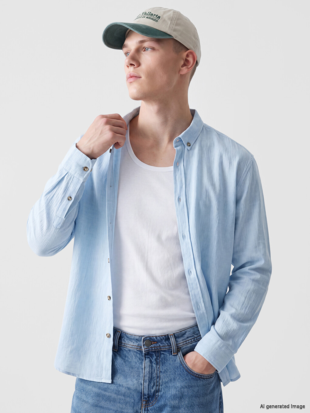 Regular Fit Textured Men's Shirt
