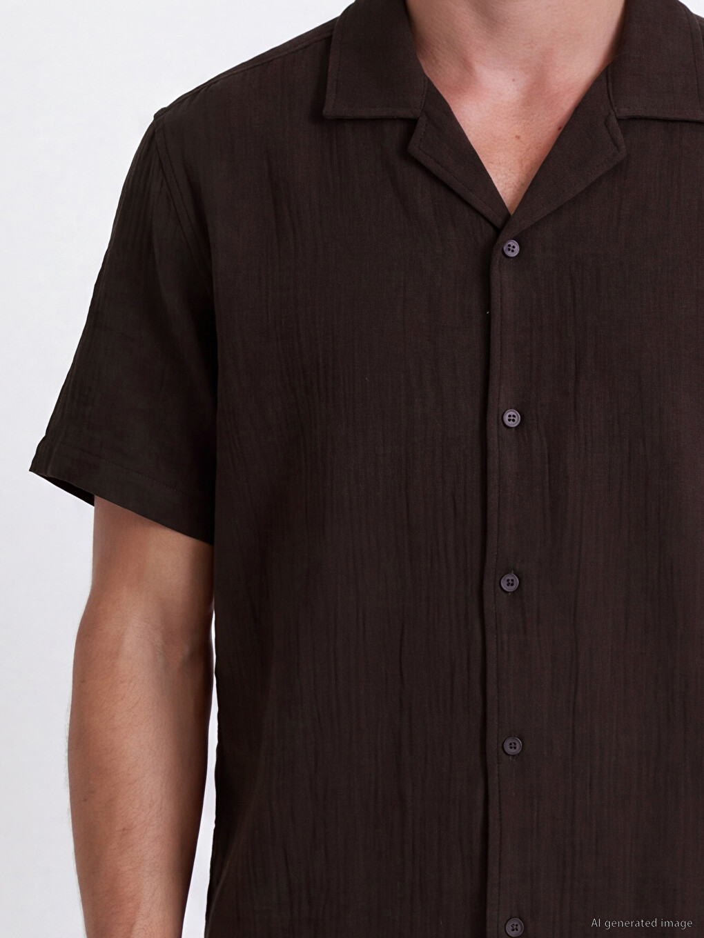 Standard Fit Men's Textured Shirt-2