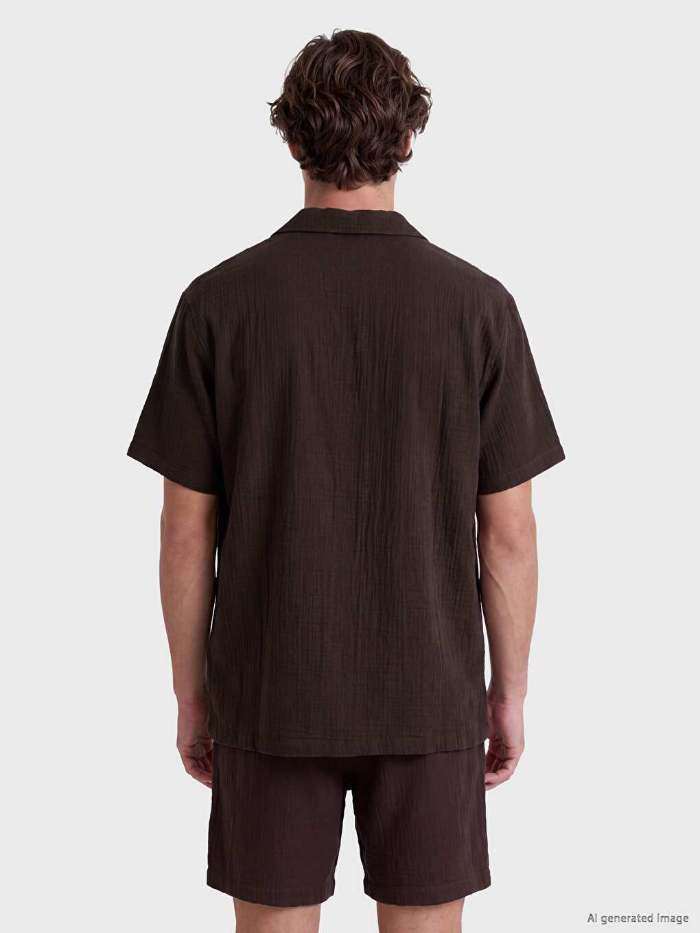 Standard Fit Men's Textured Shirt-3