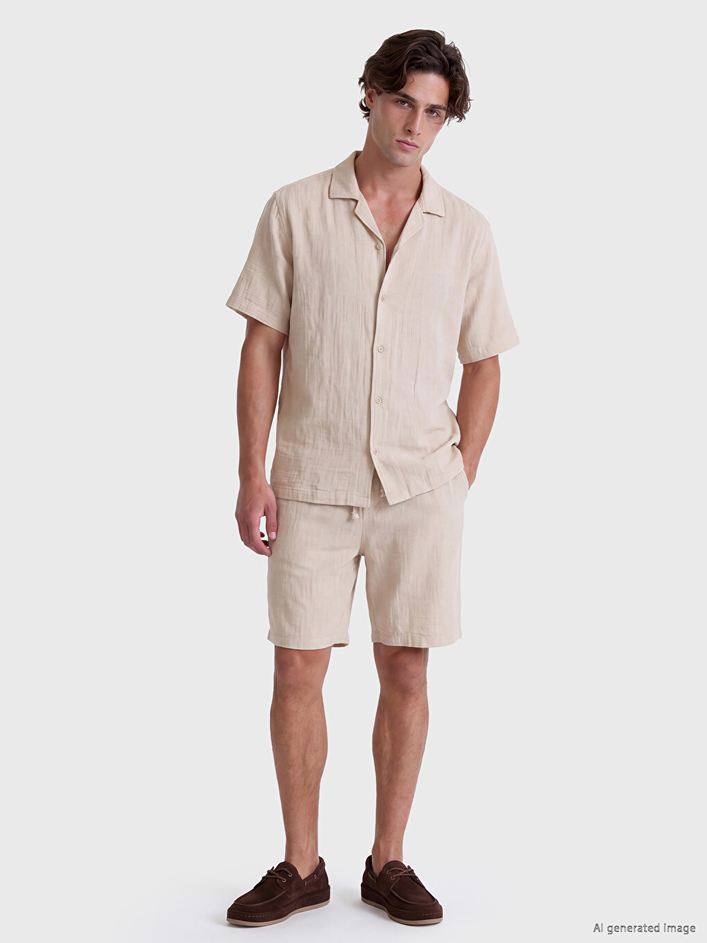 Regular Fit Men's Textured Shirt-1