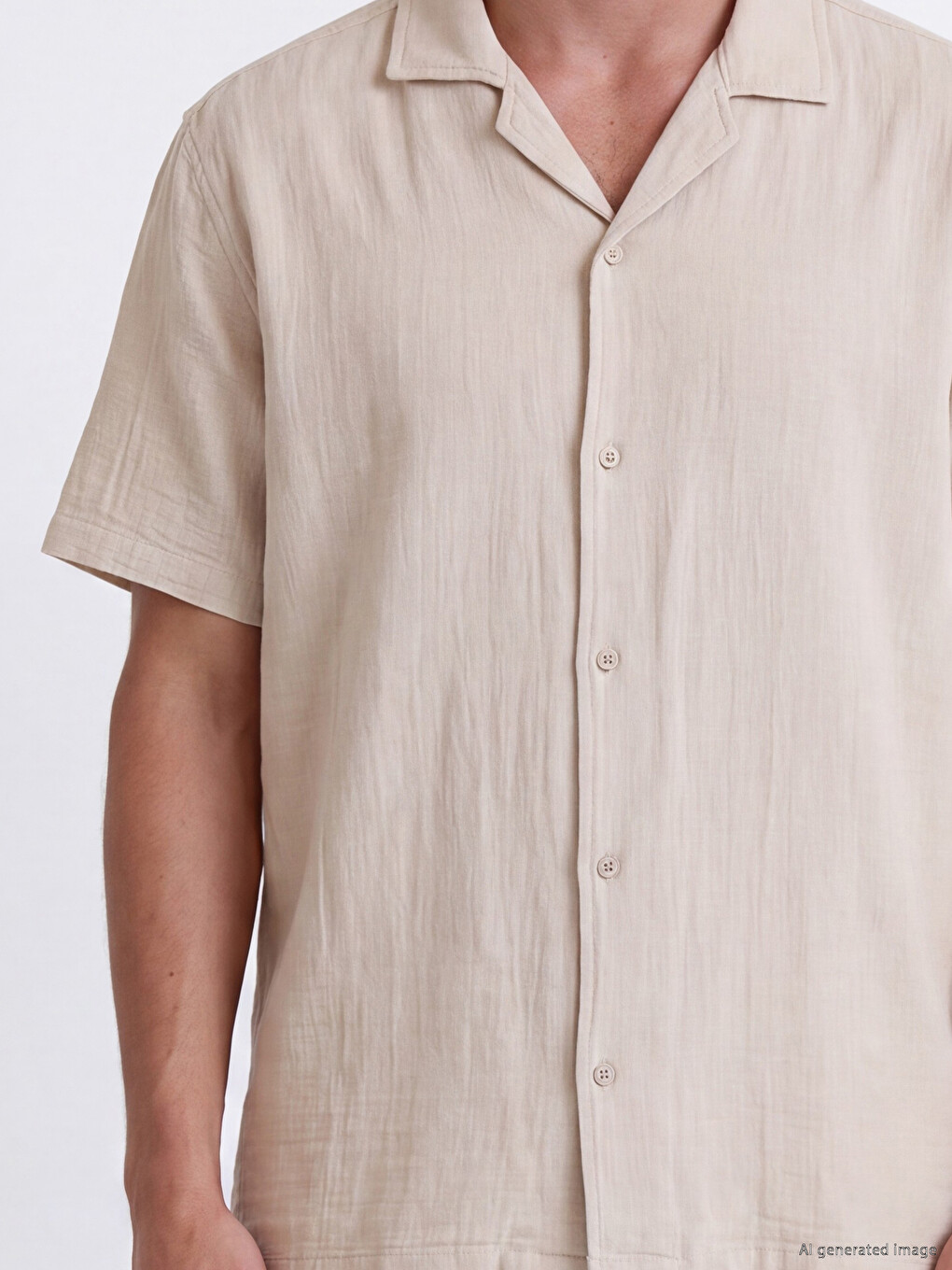 Regular Fit Men's Textured Shirt-2