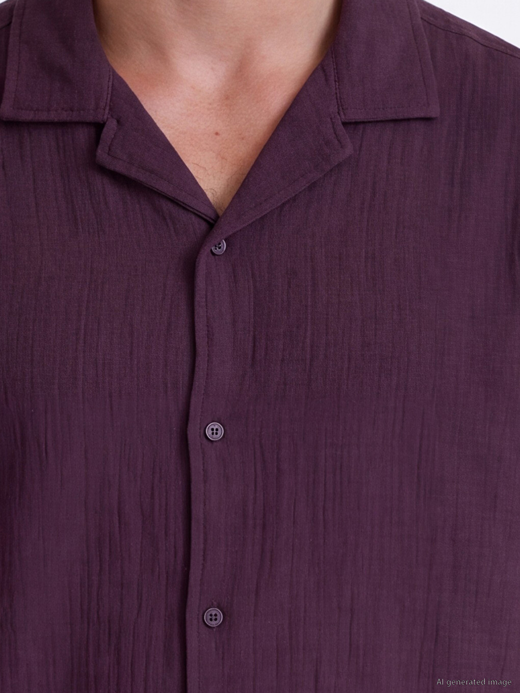 Standard Fit Men's Textured Shirt-2