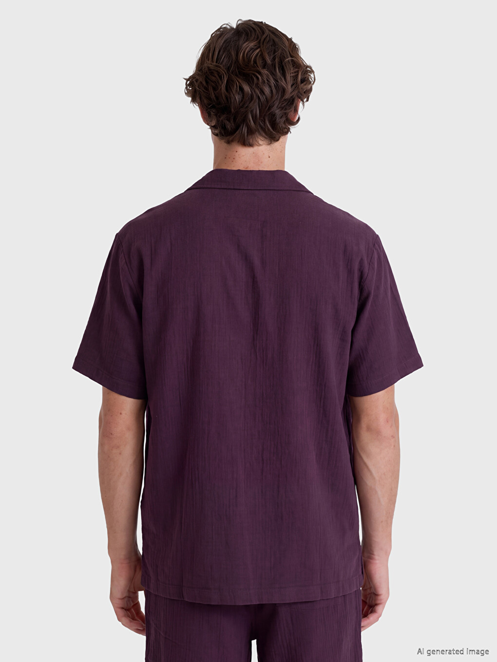 Standard Fit Men's Textured Shirt-3