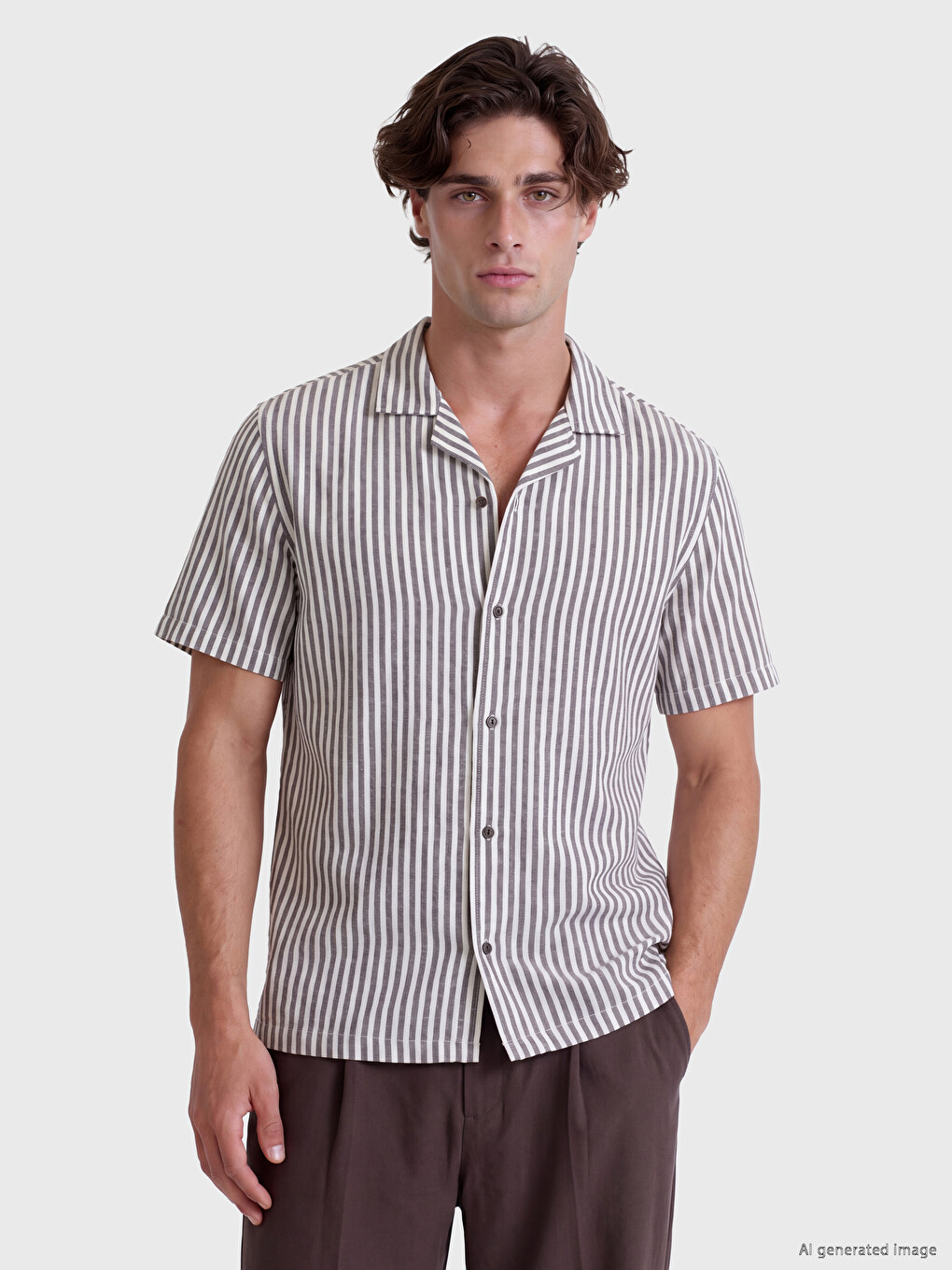 Standard Fit Striped Men's Shirt