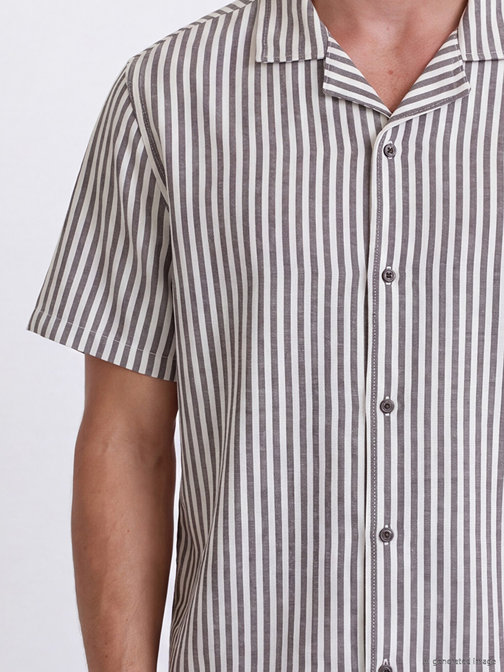 Standard Fit Striped Men's Shirt-2