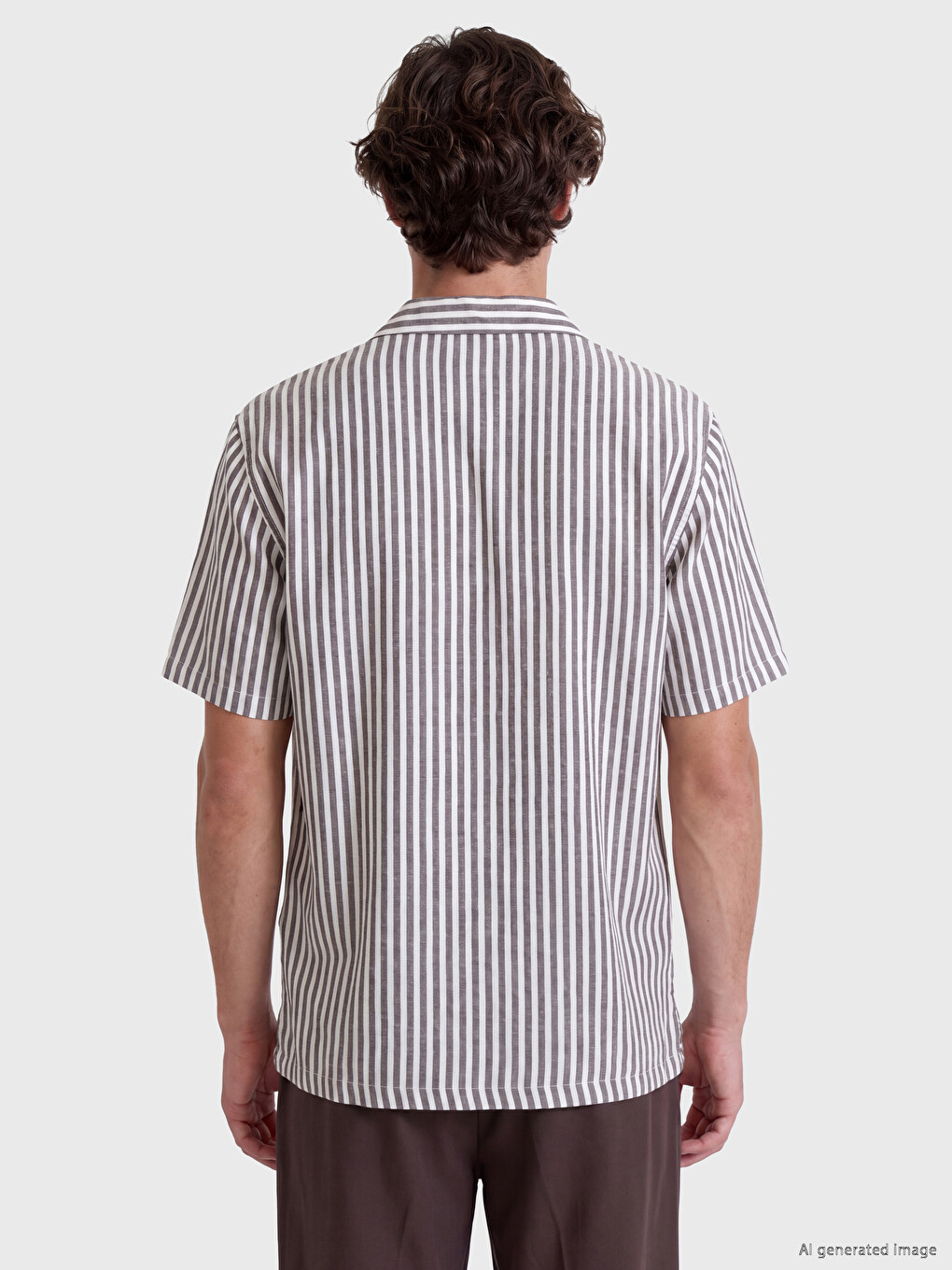 Standard Fit Striped Men's Shirt-3