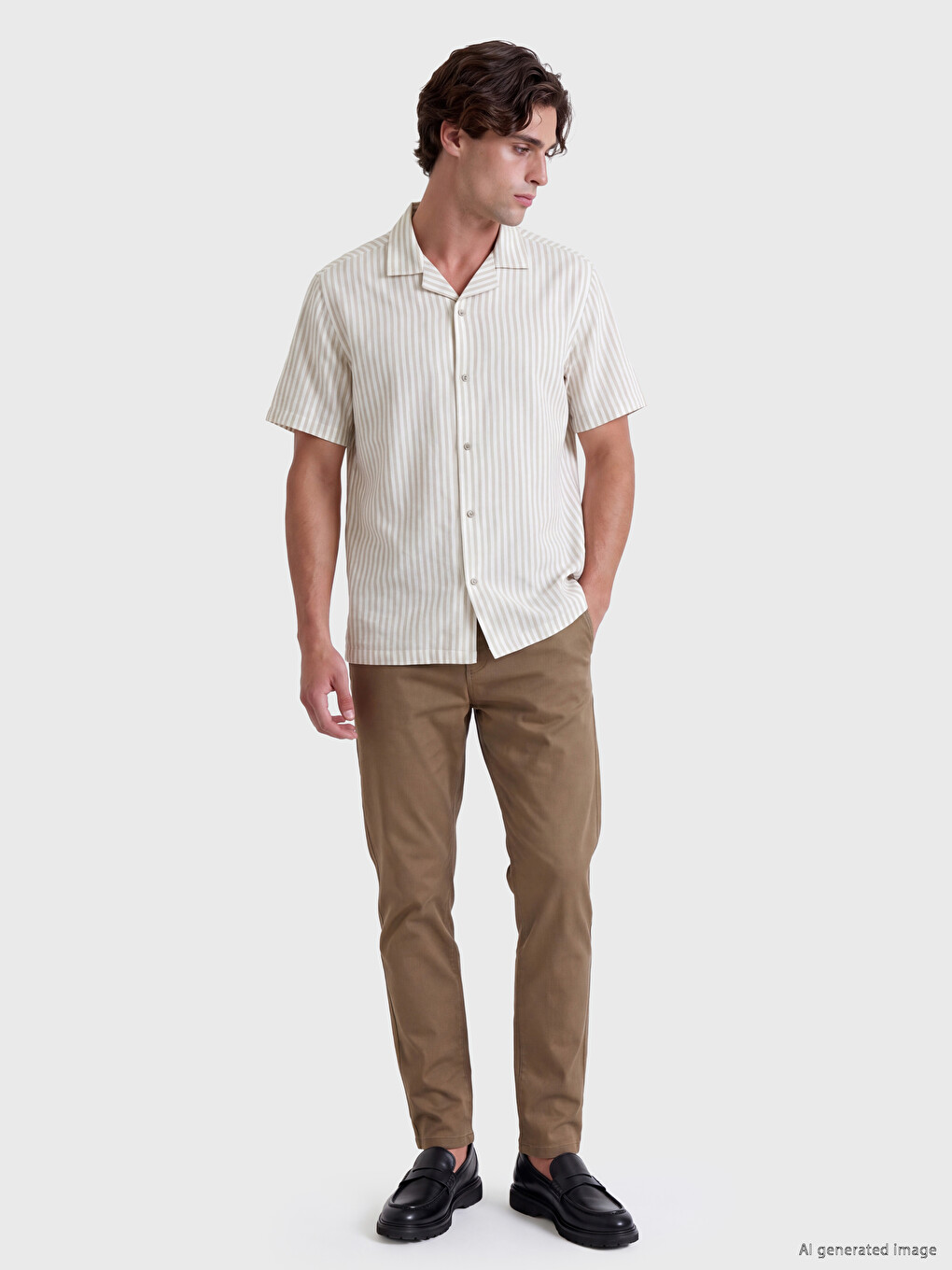Standard Fit Striped Men's Shirt-1