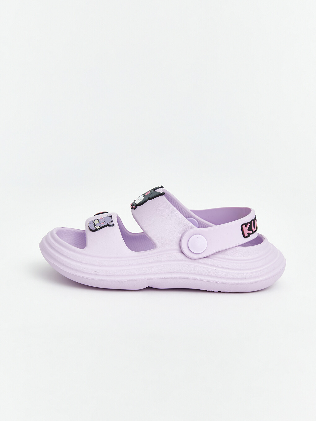 Lila Kuromi Baskılı Kız Çocuk Sandalet-2