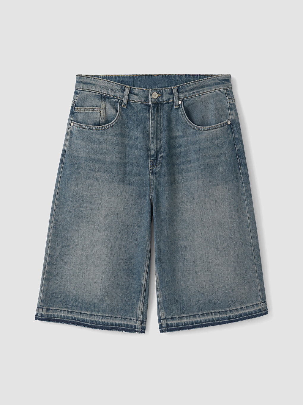 İndigo Relax Fit Erkek Jean Şort