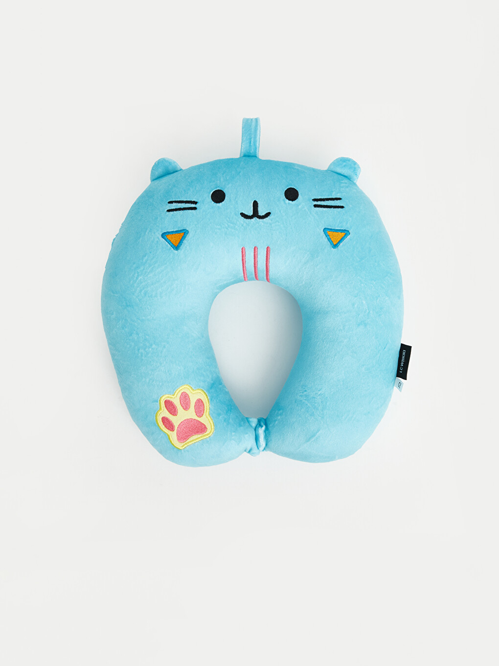 Karışık Kedi Figürlü Nakışlı Pelüş Boyun Yastığı-1