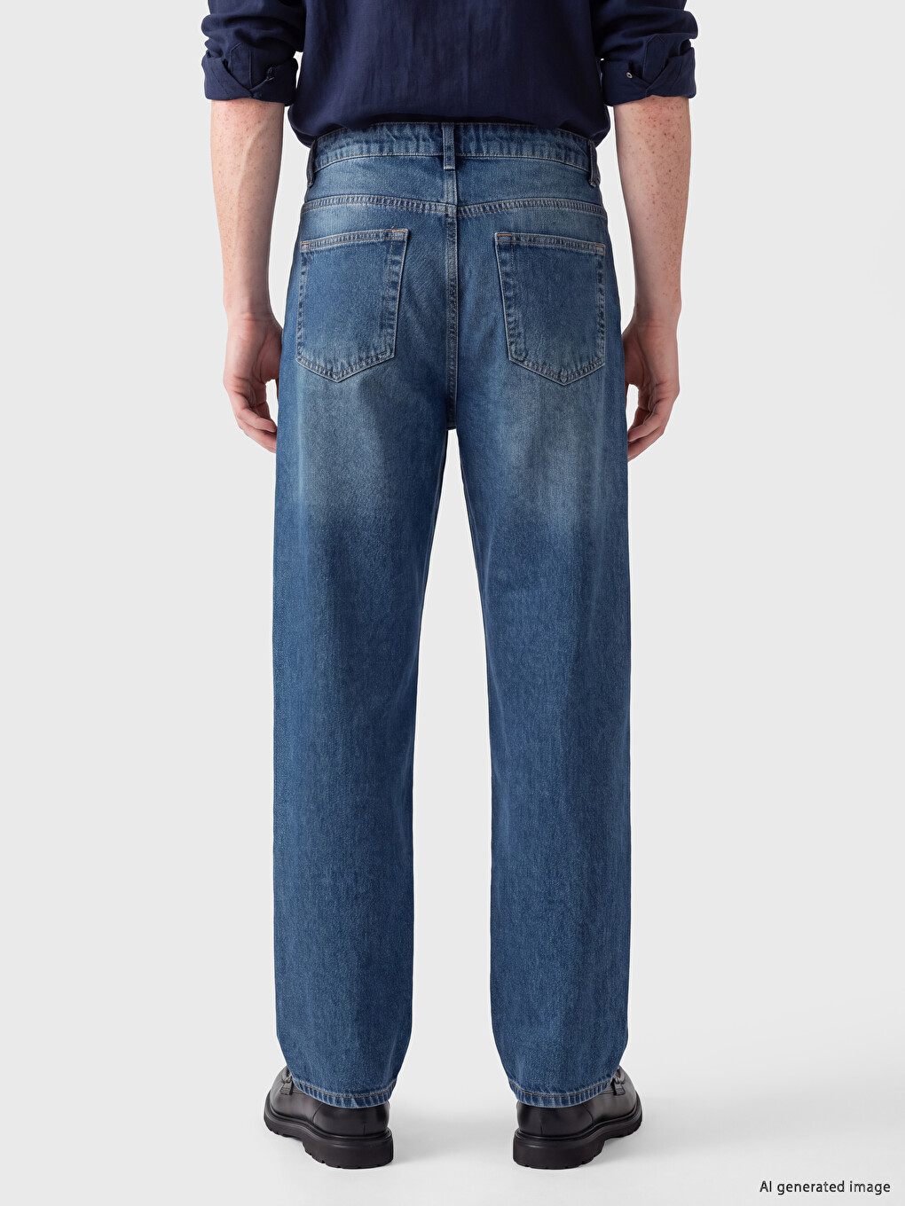 İndigo 710 Loose Fit Erkek Jean Pantolon-2