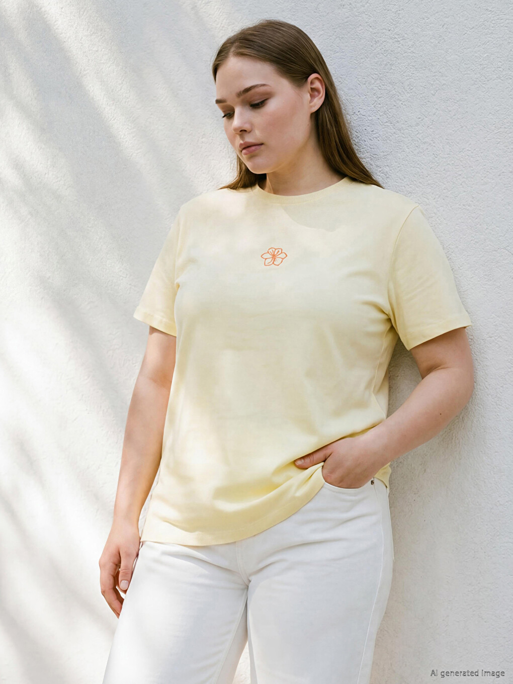 Plus Size 100% Cotton Women's T-shirt