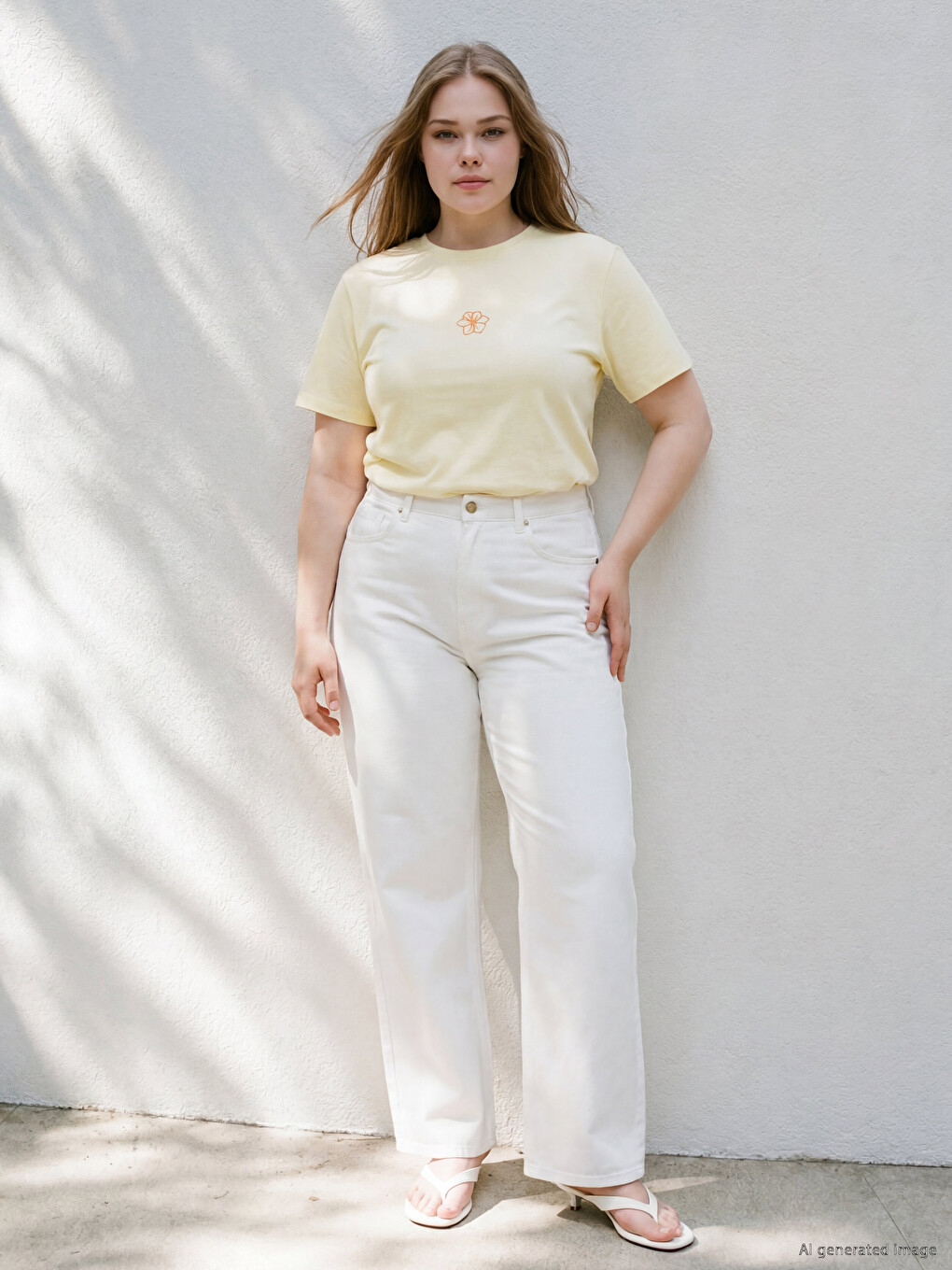 Plus Size 100% Cotton Women's T-shirt-1