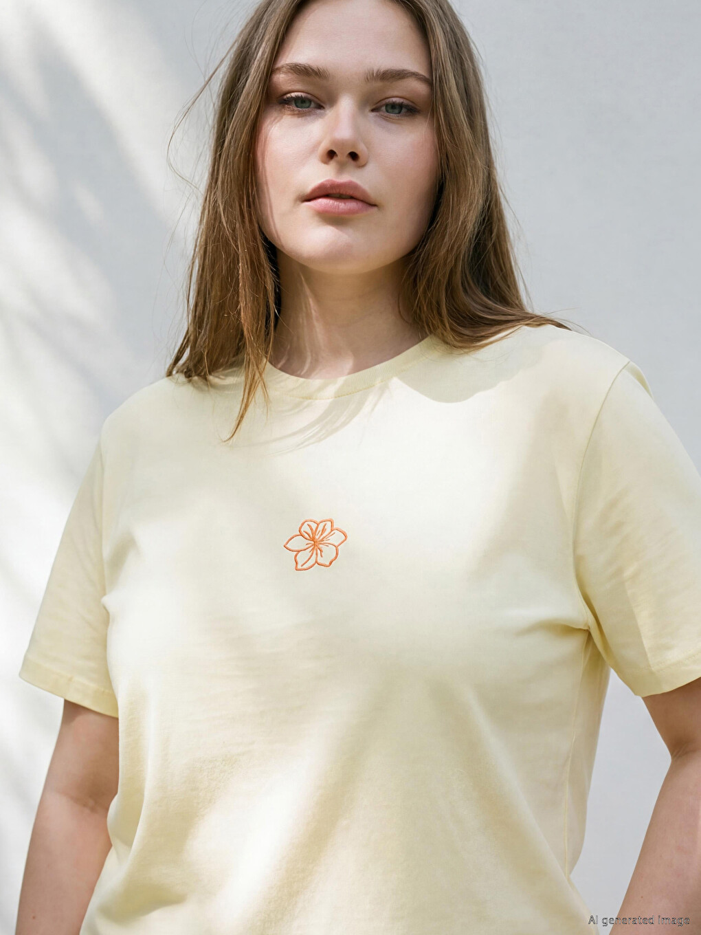 Plus Size 100% Cotton Women's T-shirt-2