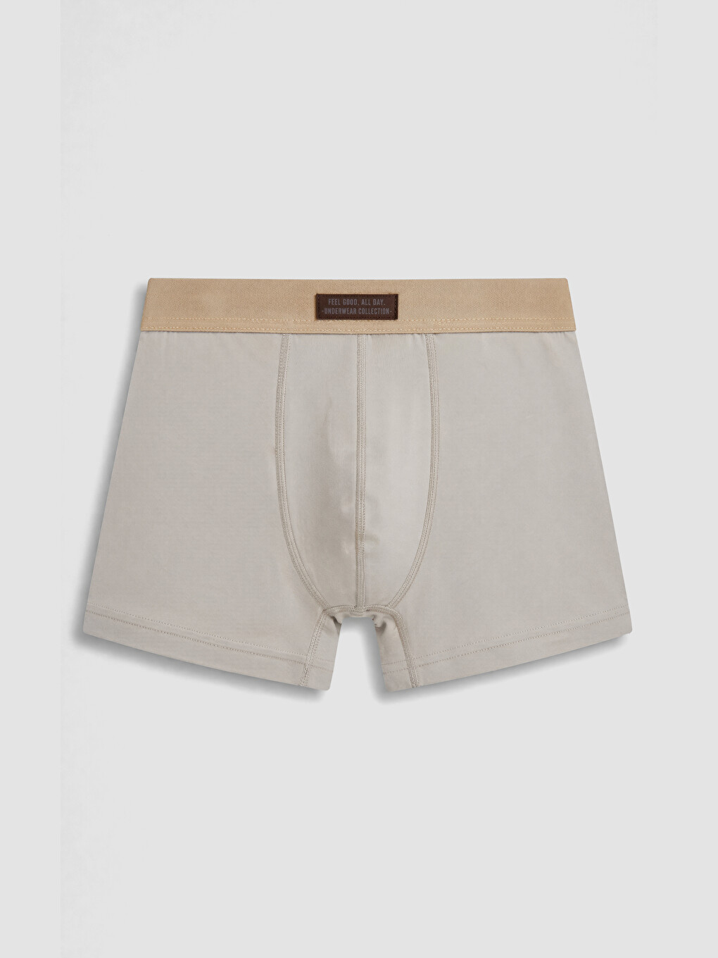 Kahverengi Pamuklu Esnek Erkek Boxer 3'lü-1