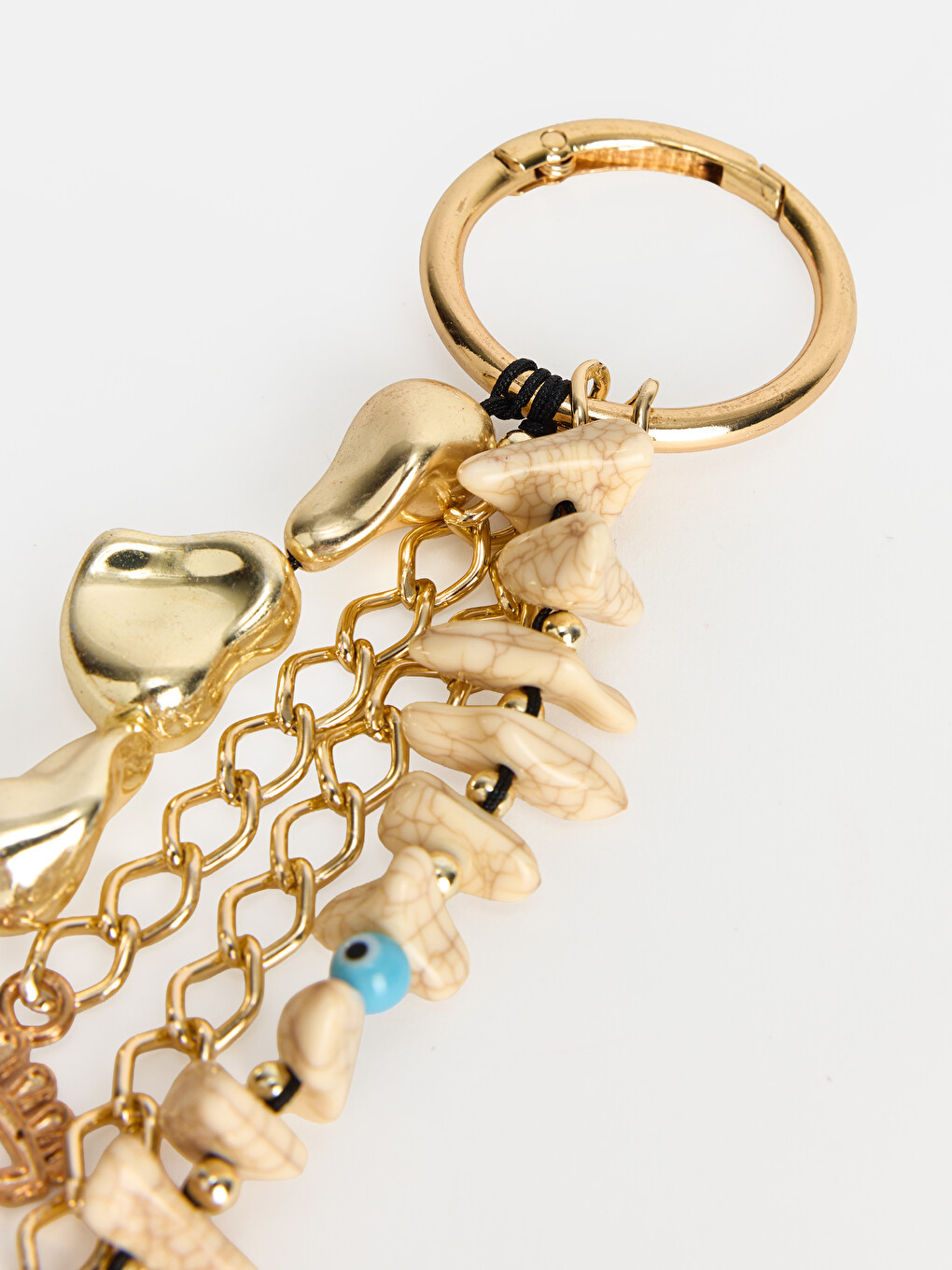 Beaded Metal Keychain-1