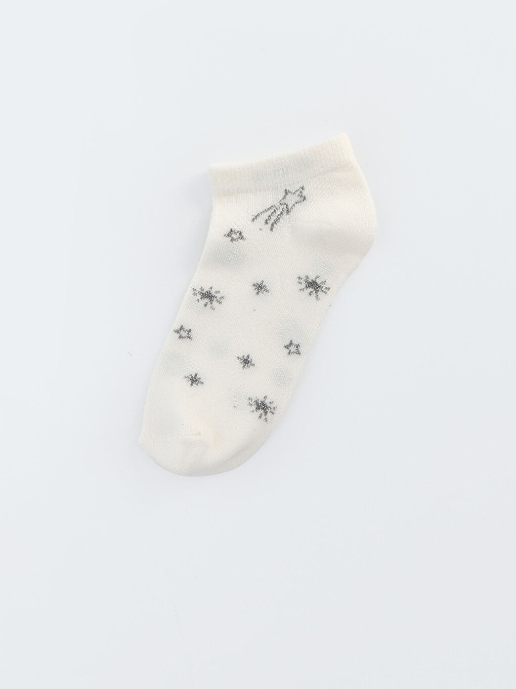 Girl Ecru Trainer Socks-1