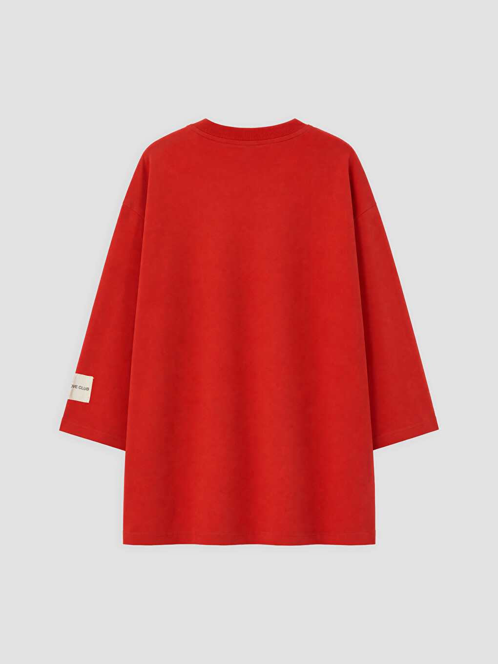 Kırmızı Bisiklet Yaka Kadın Sweatshirt Tunik-5