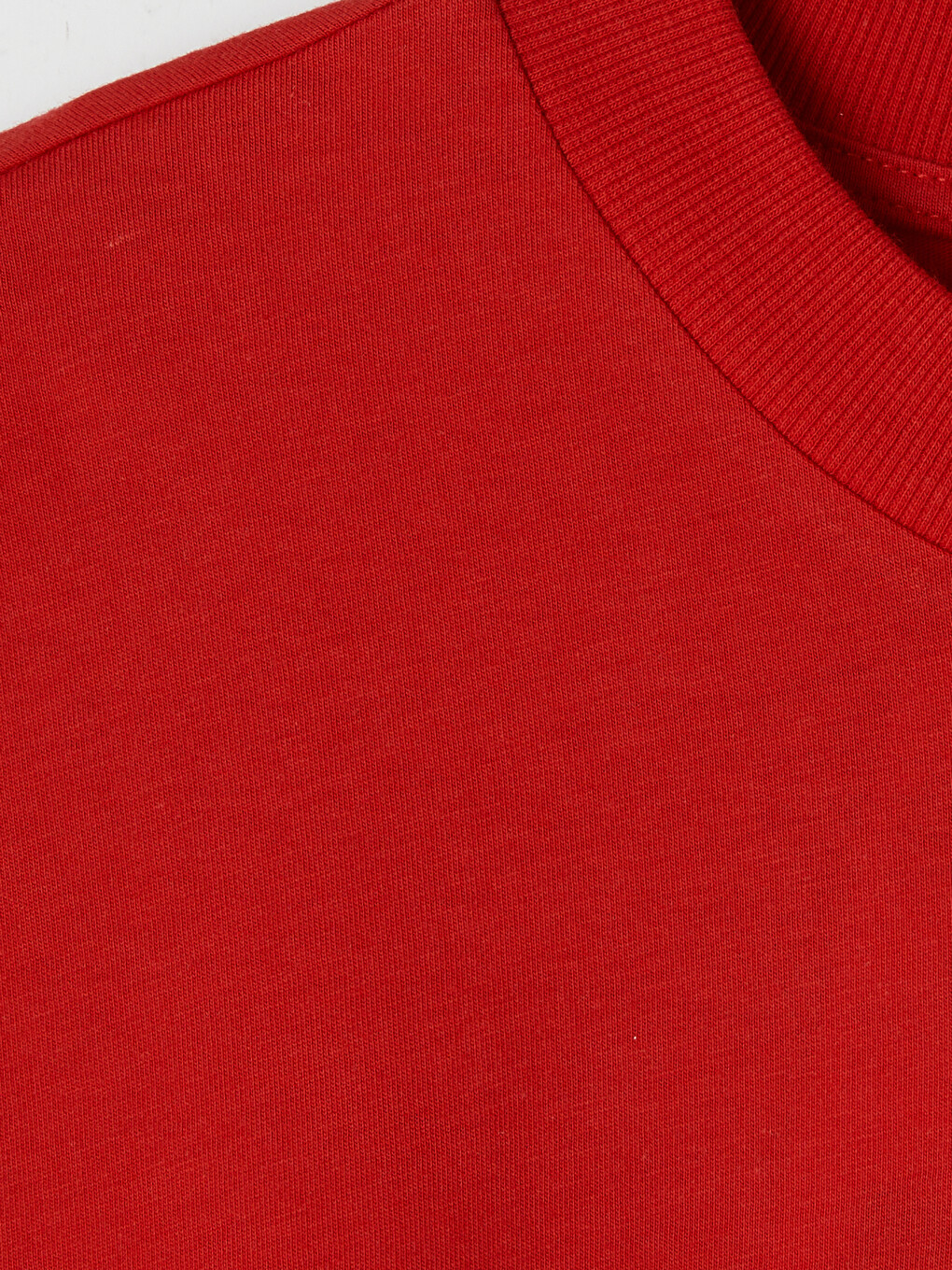 Kırmızı Bisiklet Yaka Kadın Sweatshirt Tunik-7