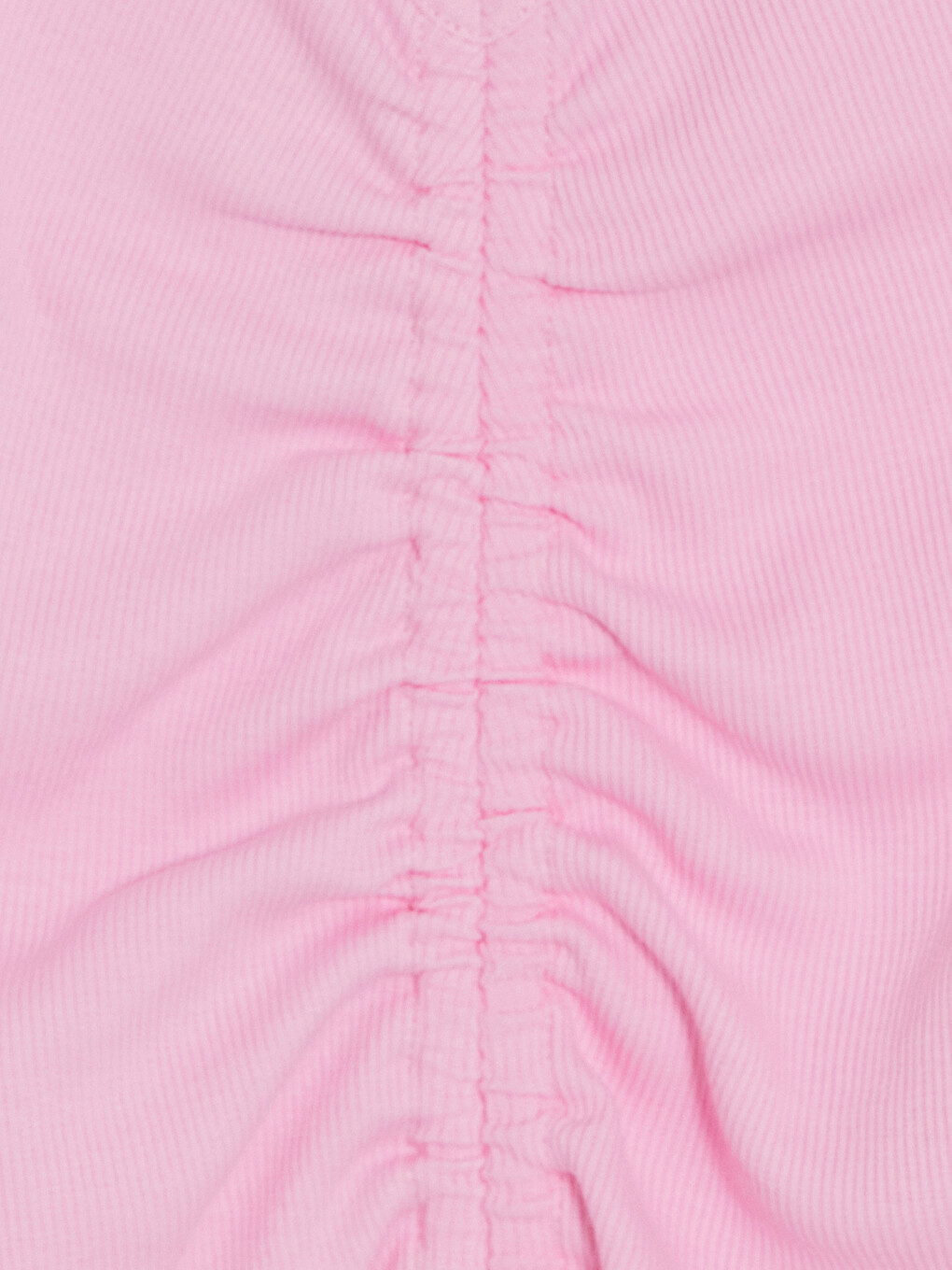 Pembe V Yaka Büzgülü Kız Çocuk Atlet-1