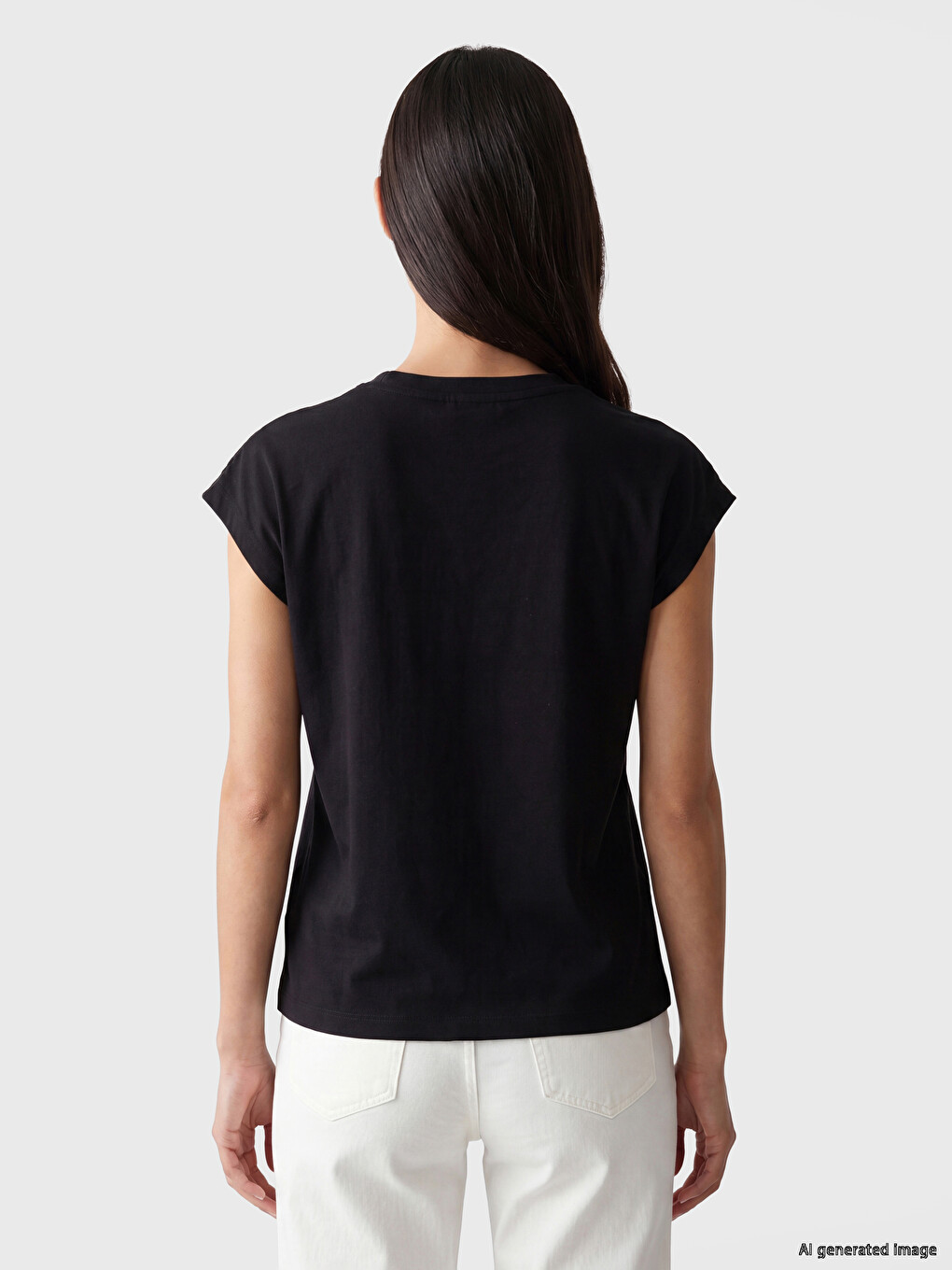 Crew Neck Lace Detailed Blouse-3