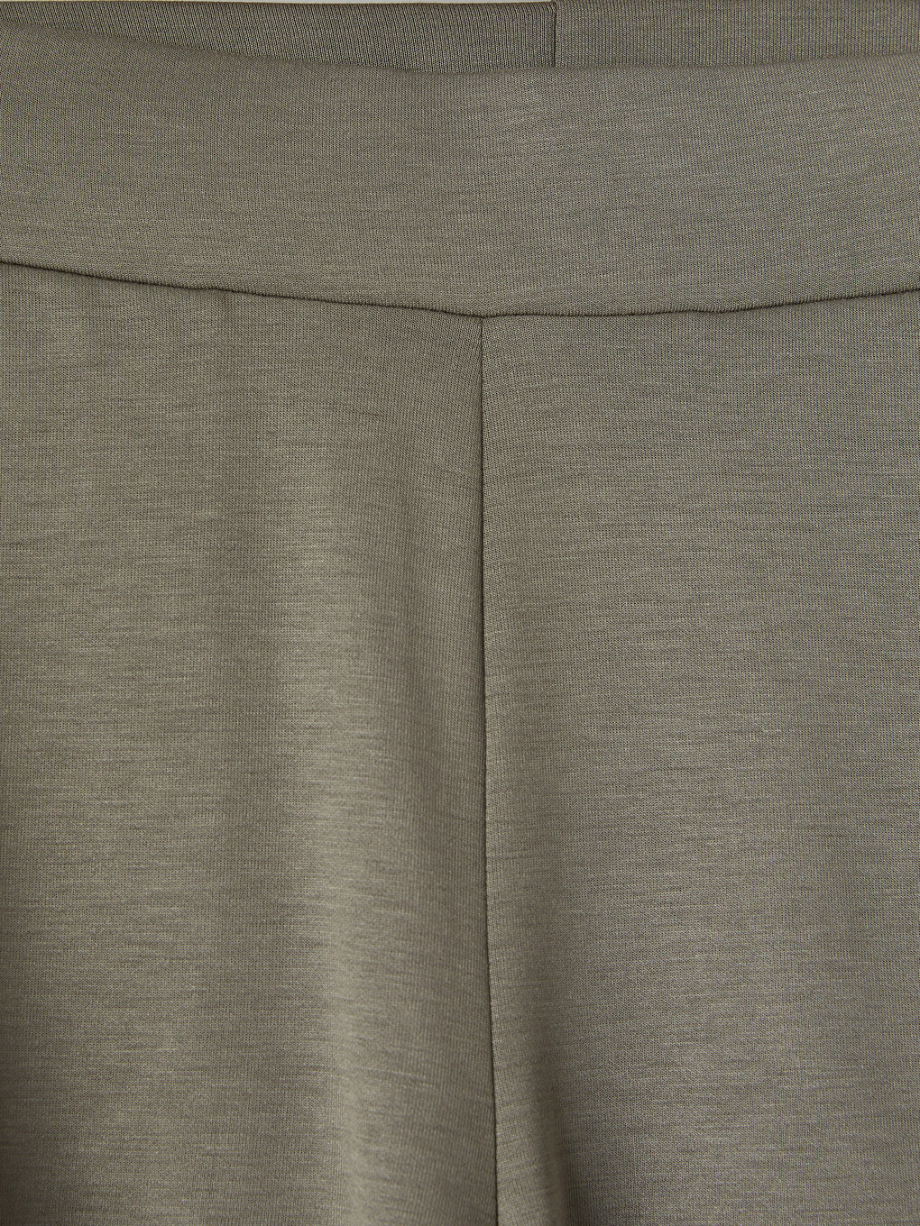 Haki Soft Touch Dantelli Kadın Şort-3