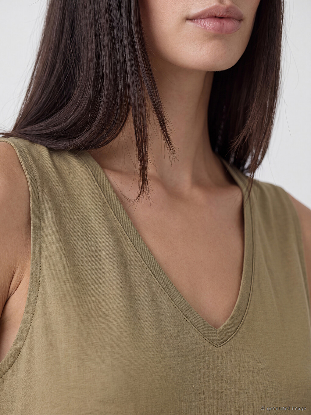 V Neck Soft Touch Lace Blouse-2