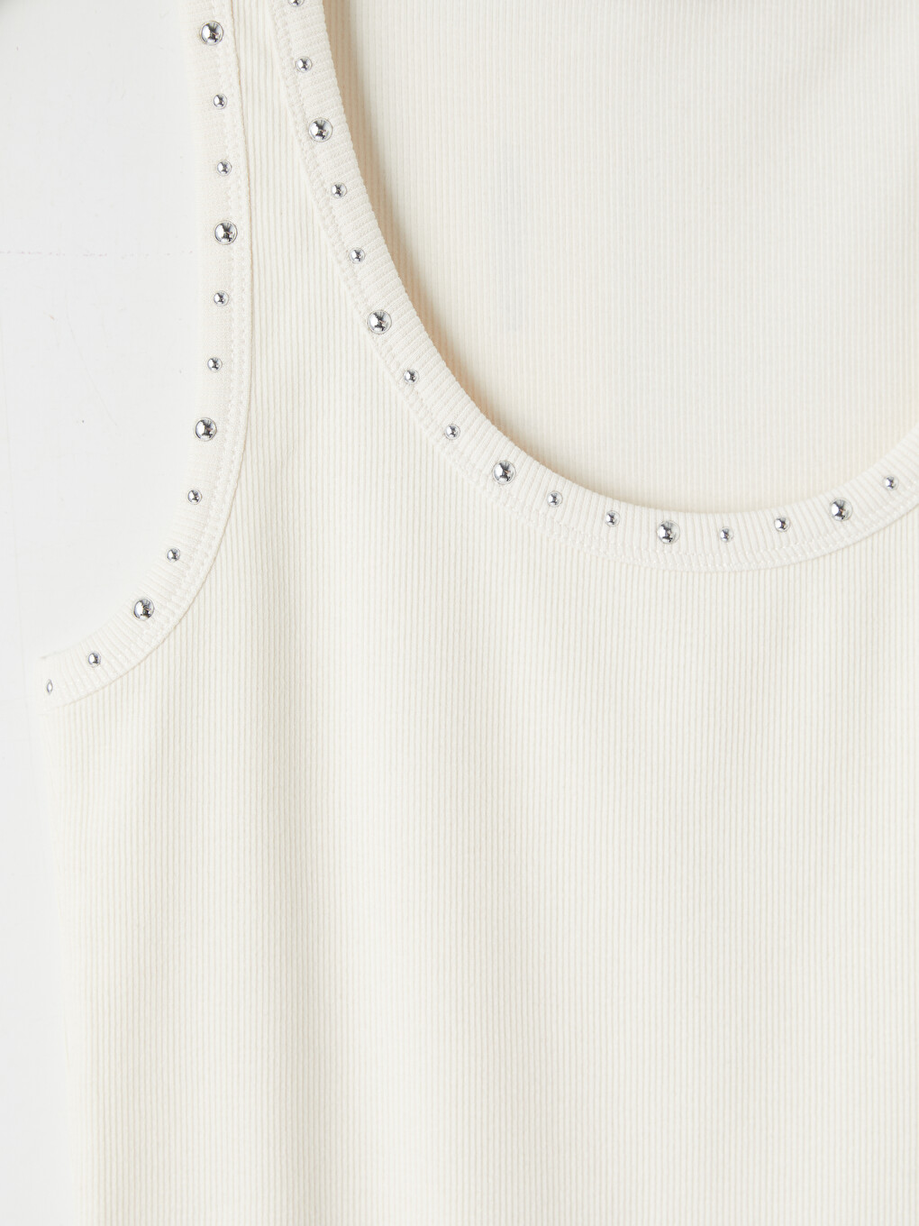 Woman Ecru Tank Top-2