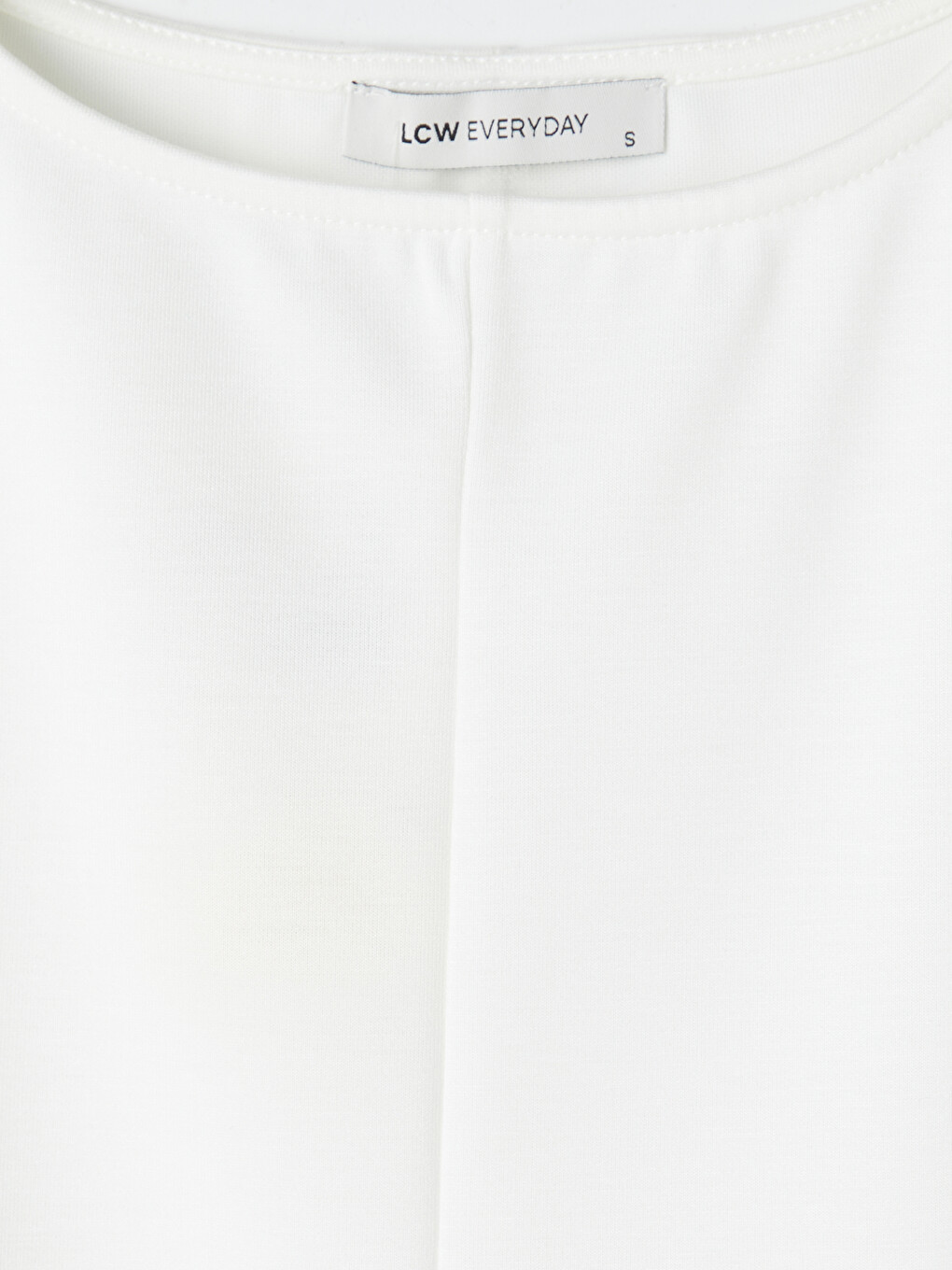 Beyaz Bisiklet Yaka Peplum Bluz-1