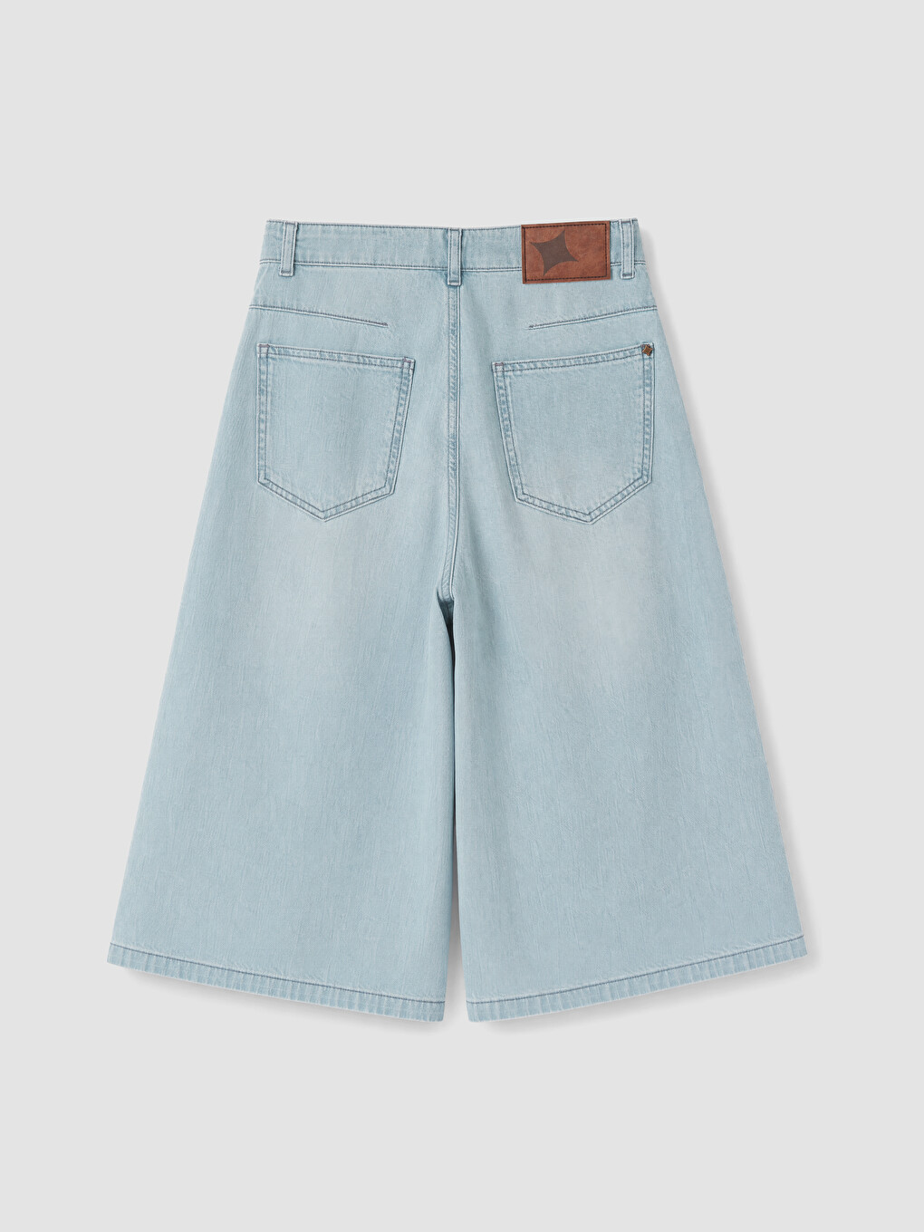 Mavi Bermuda Fit Kadın Jean Şortolon-2