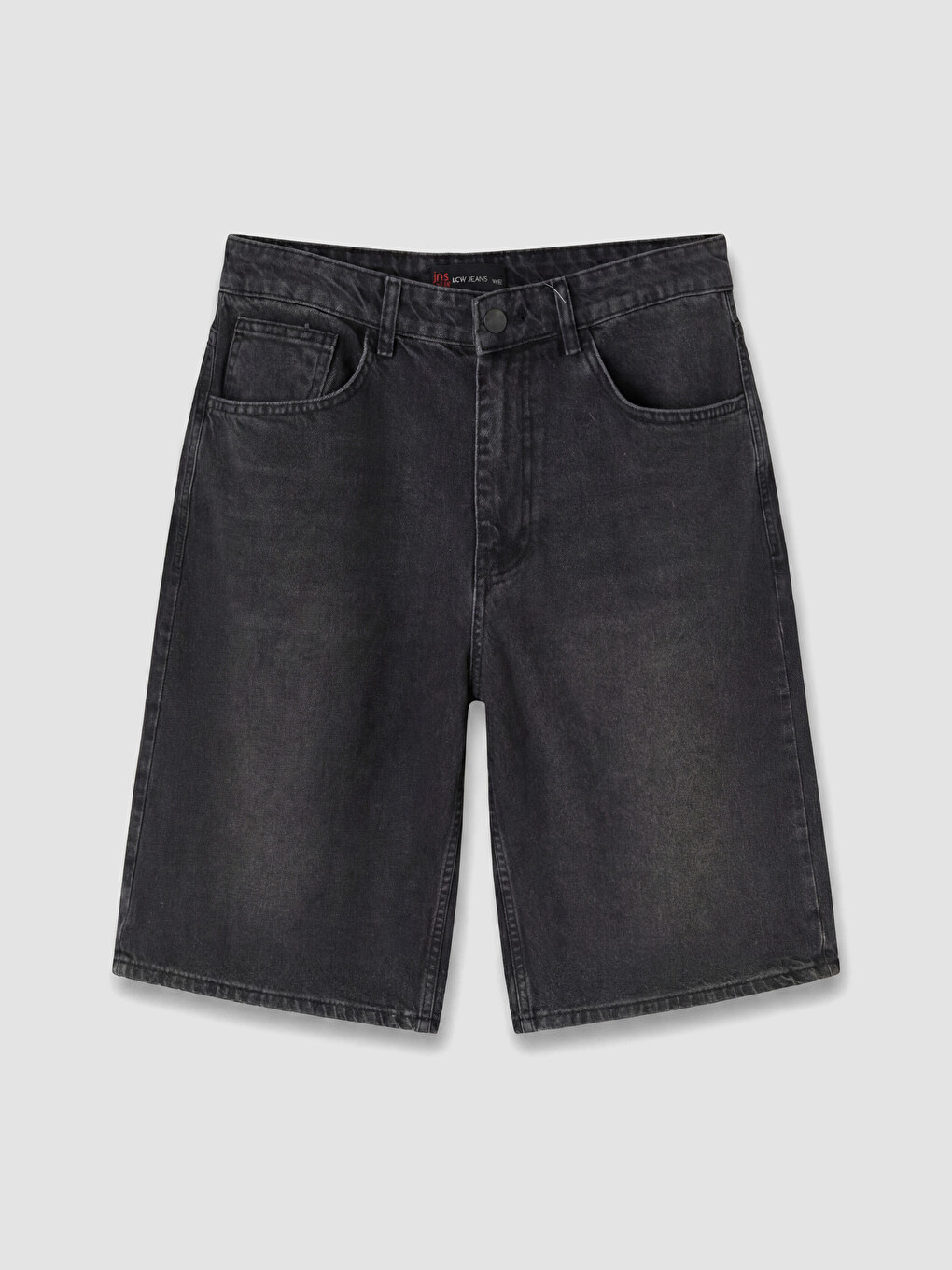 Siyah Loose Fit Erkek Jort