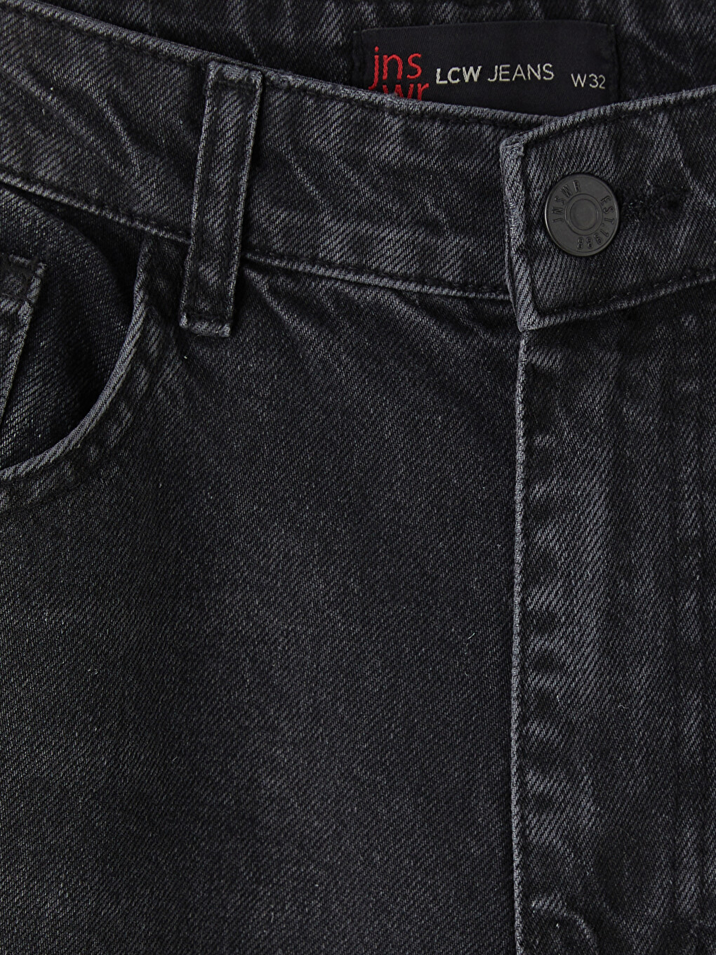 Siyah Loose Fit Erkek Jort-1