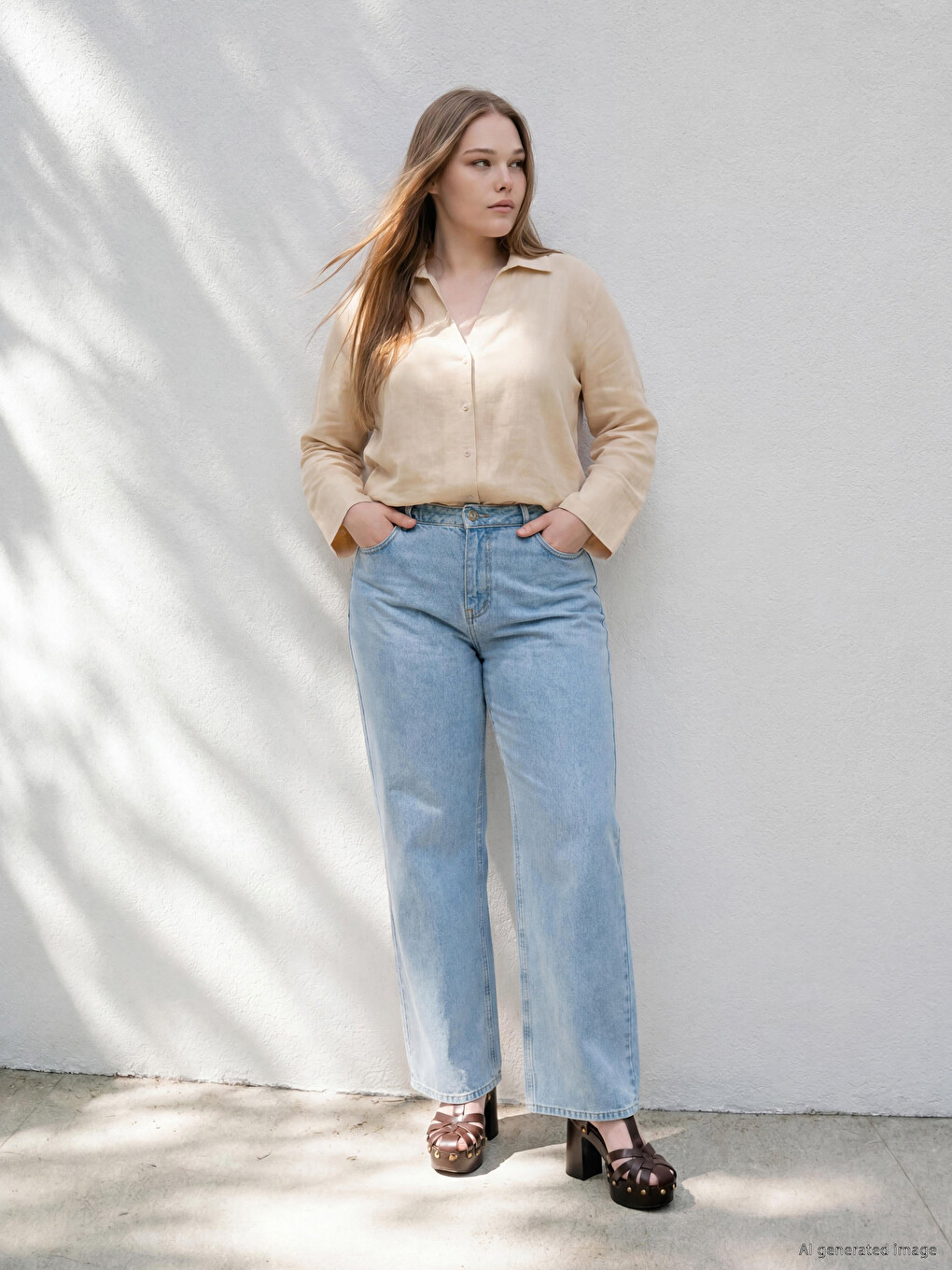 Plus Size Wideleg Women's Jeans