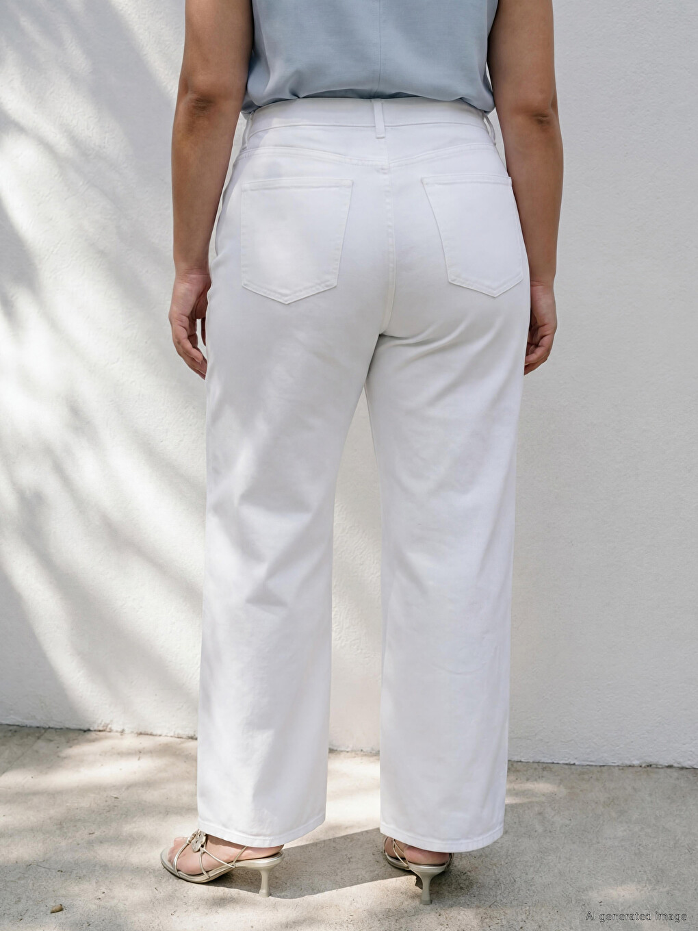 Jean Femme Grande Taille À Jambe Large-3