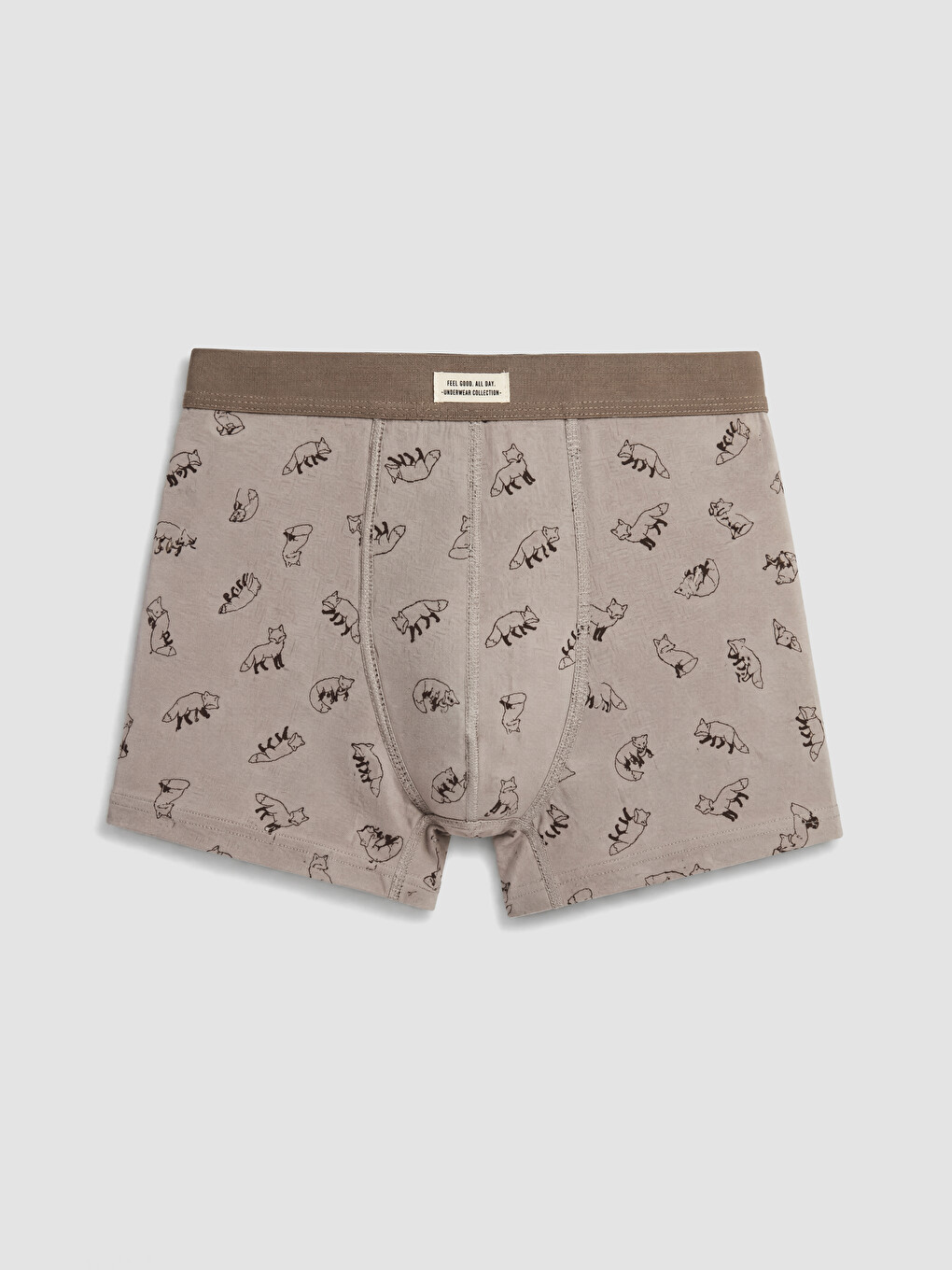 Bej Regular Fit Erkek 3'lü Boxer-4