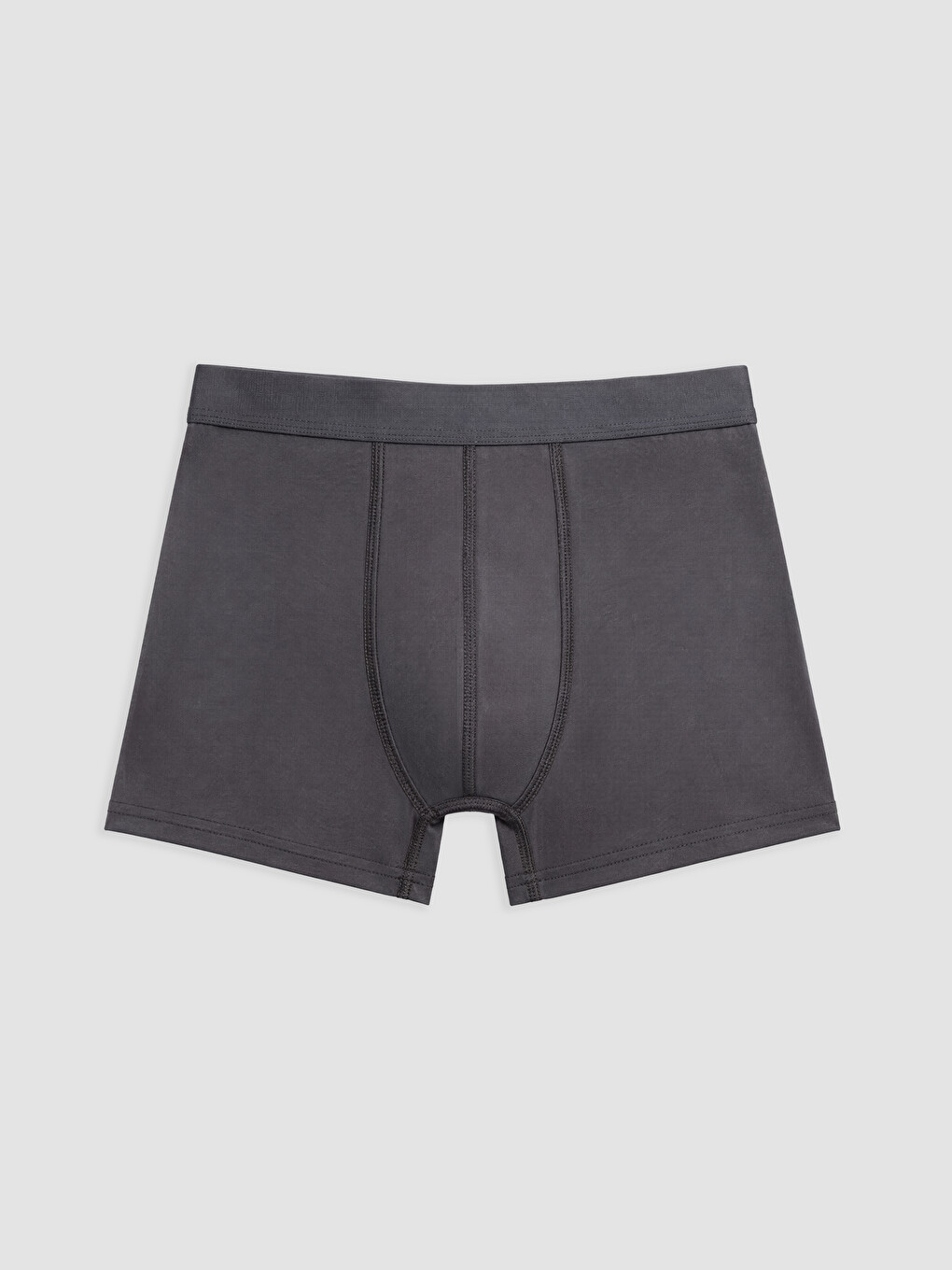 Gri Pamuklu Esnek Erkek Boxer 5'li Paket-1