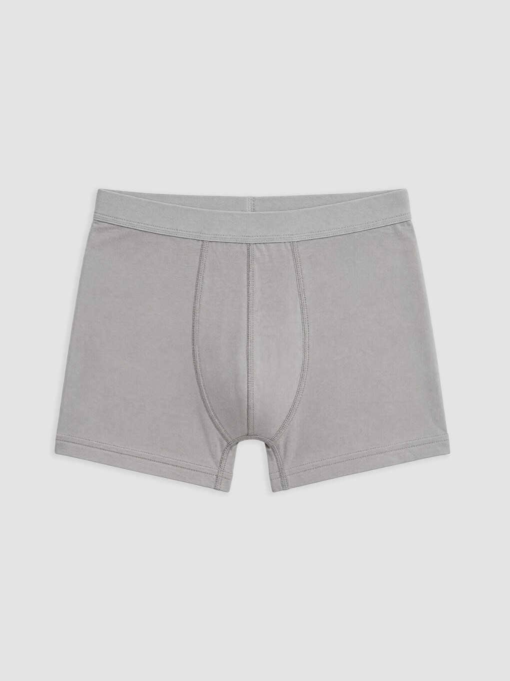 Gri Pamuklu Esnek Erkek Boxer 5'li Paket-3
