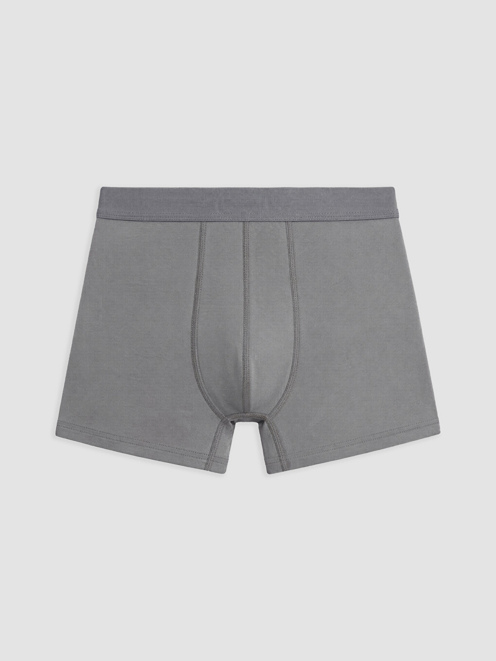 Gri Pamuklu Esnek Erkek Boxer 5'li Paket-4