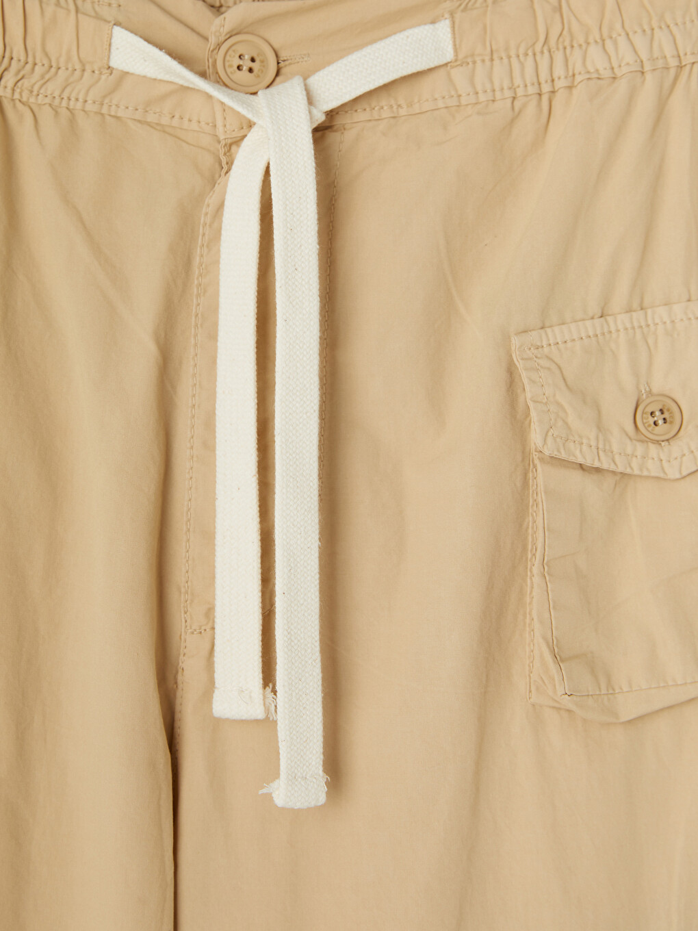 Bej Regular Fit Erkek Kargo Pantolon-5