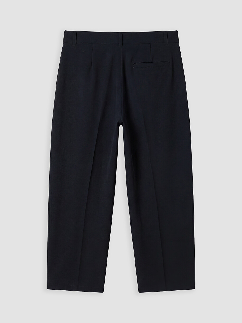 Lacivert Relax Fit Erkek Pileli Pantolon-4