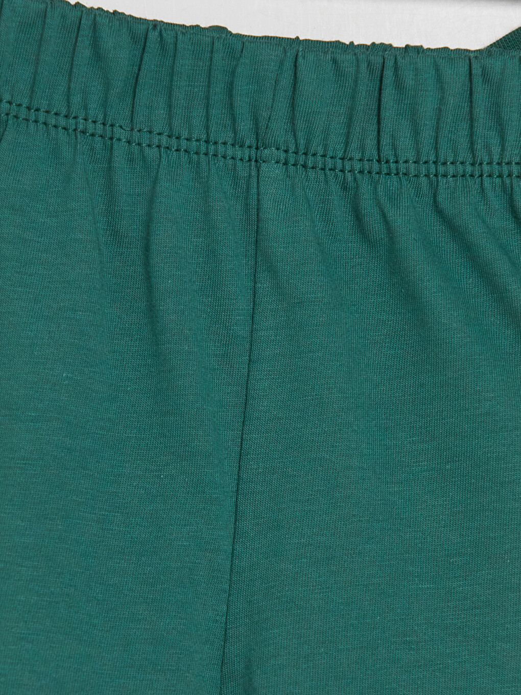 Ekru Bisiklet Yaka Baskılı Erkek Çocuk Şortlu Pijama Takımı-6