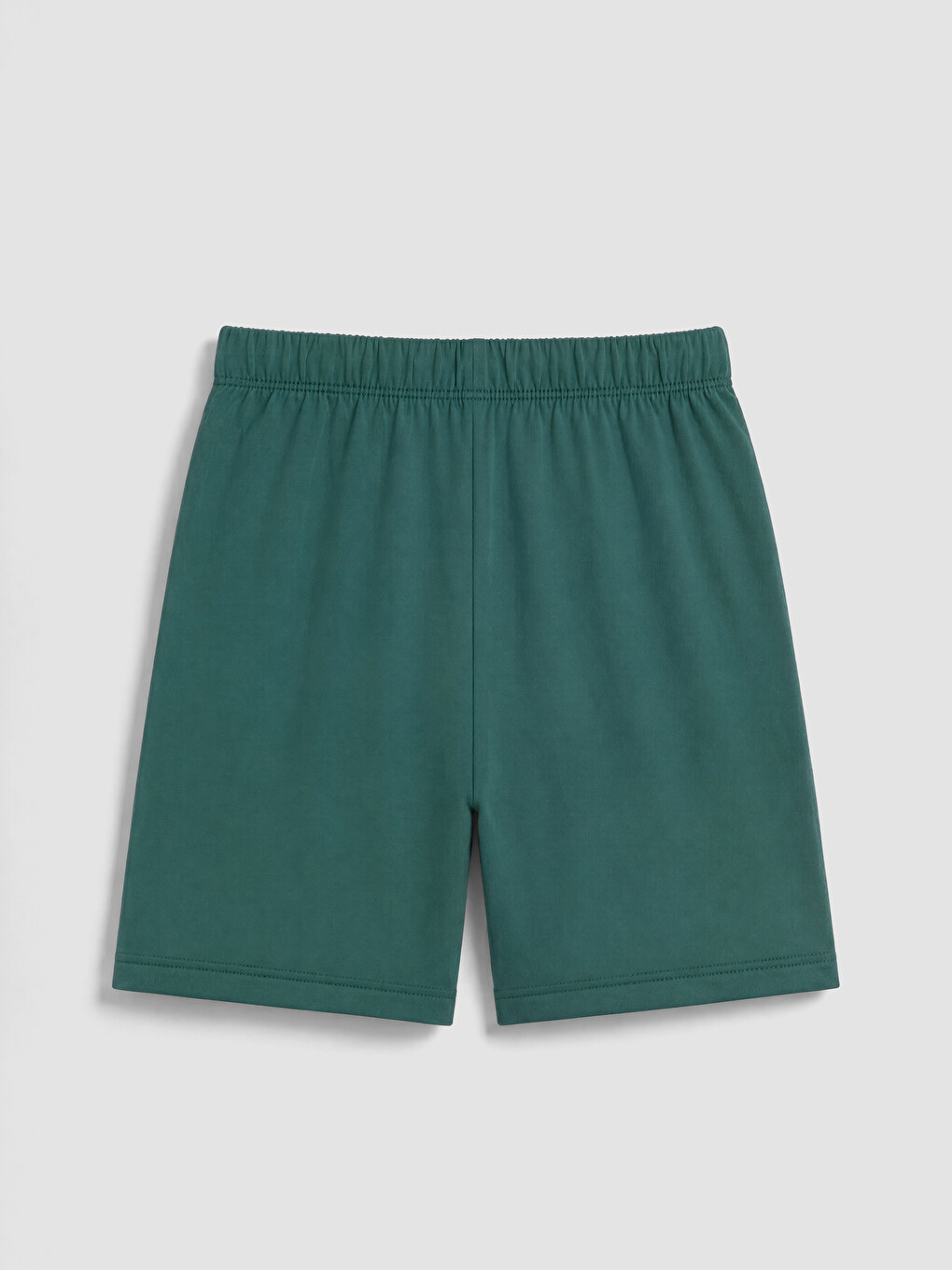 Ekru Bisiklet Yaka Baskılı Erkek Çocuk Şortlu Pijama Takımı-7
