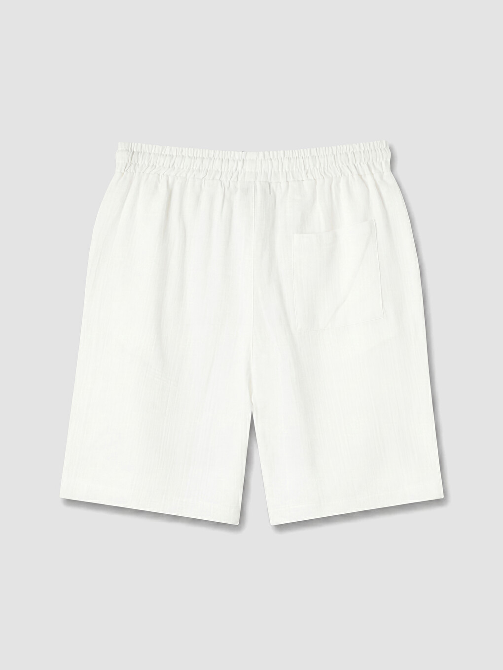 Ekru Loose Fit Erkek Şort-1