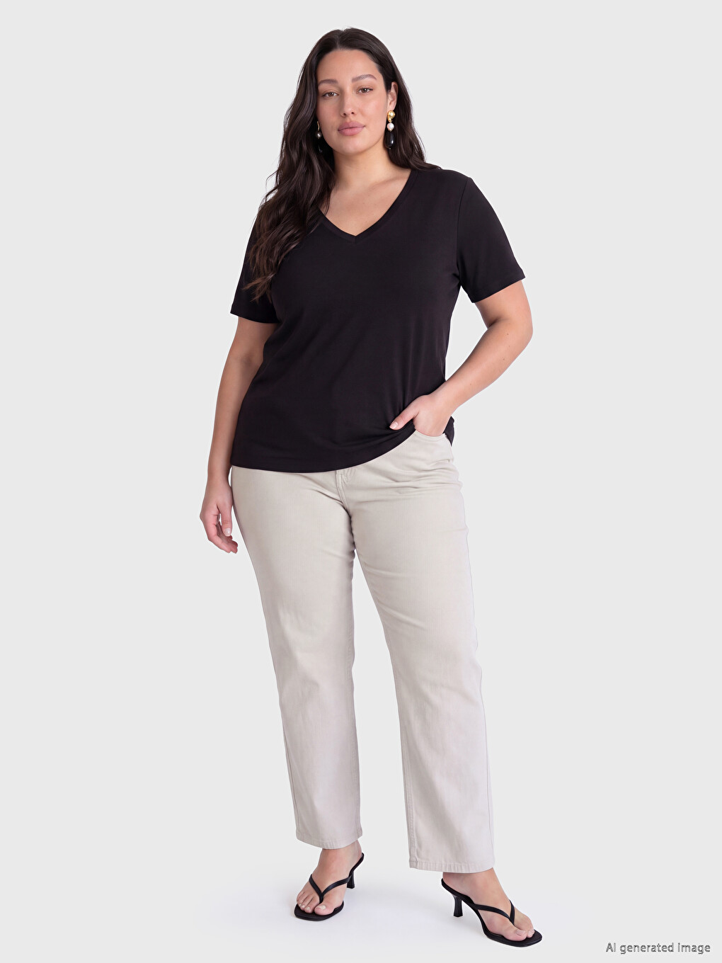 Plus Size Straight Fit Women's Jeans