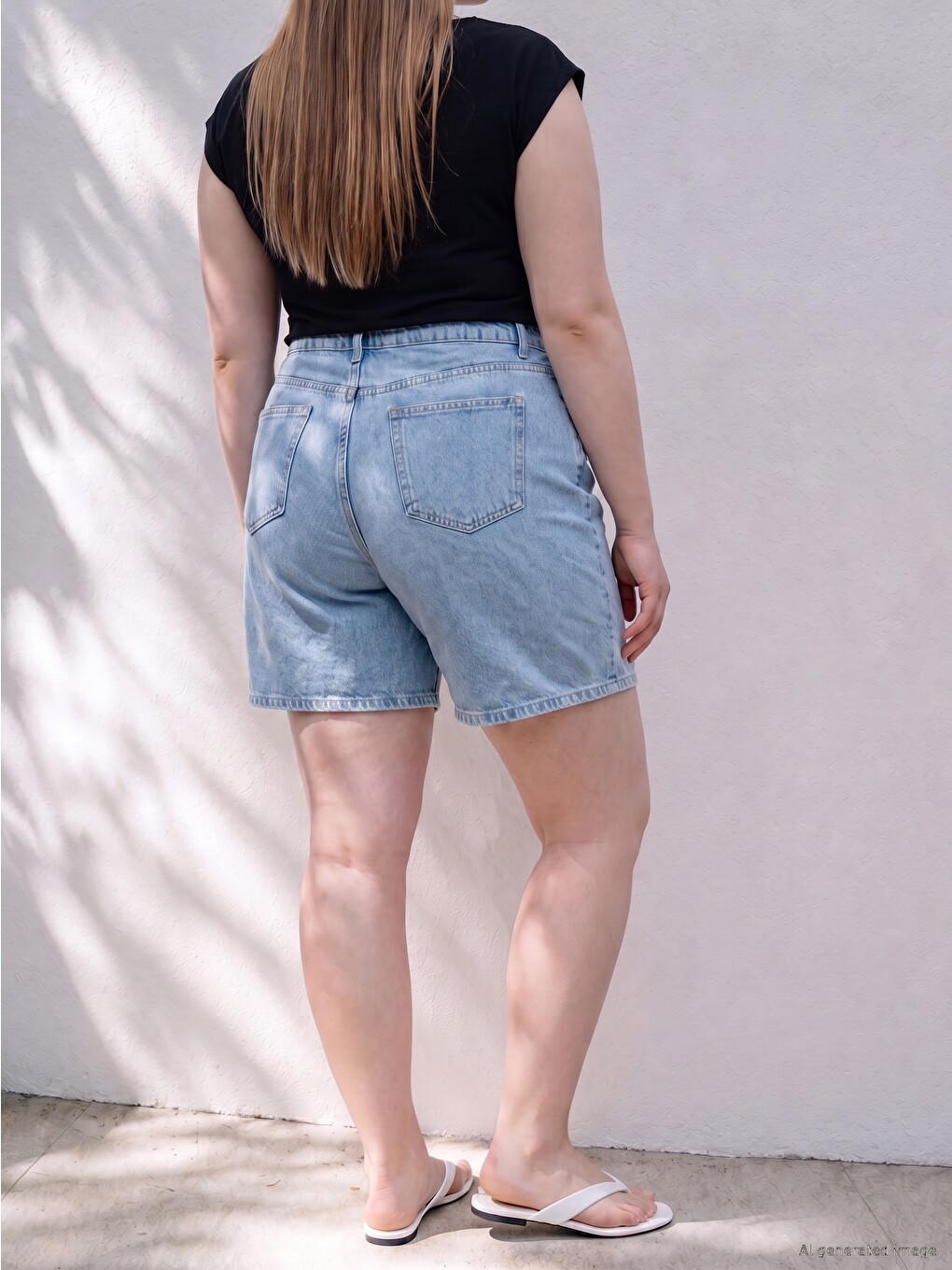 Short En Jean Pour Femme Grande Taille-3
