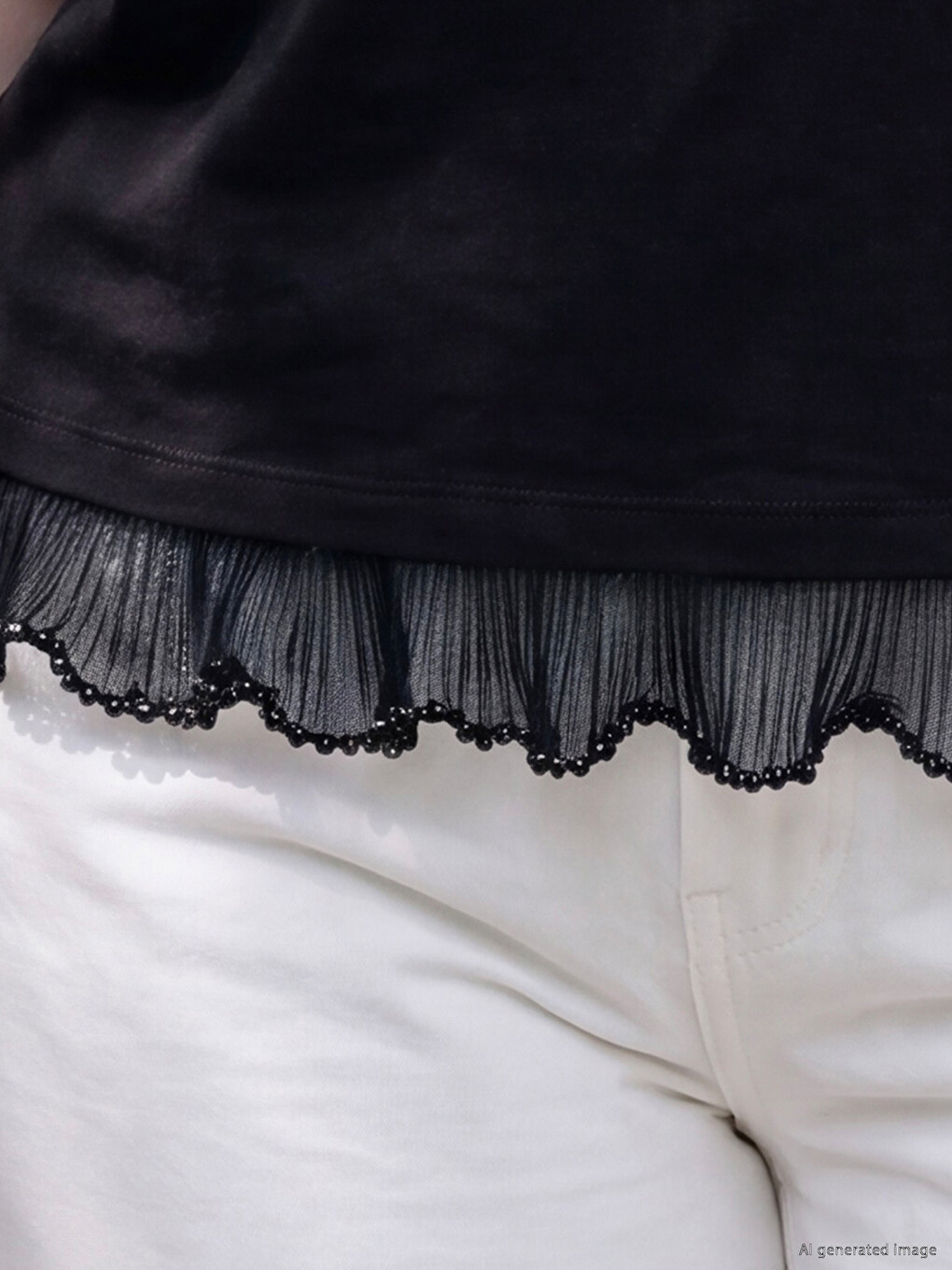 Plus Size Lace Detailed Blouse-2