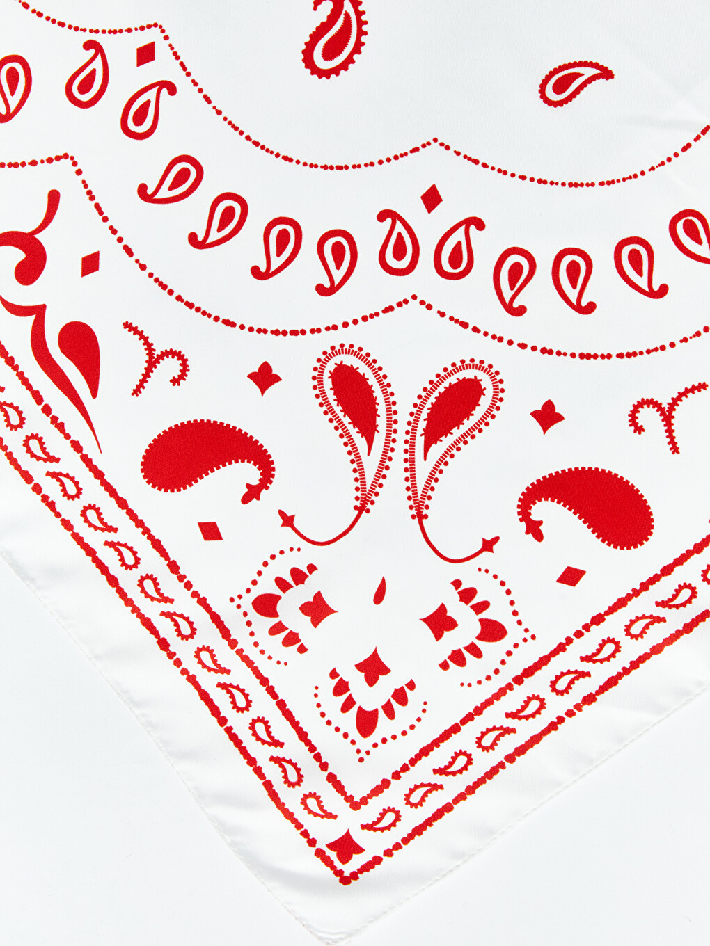 Kırmızı Türkiye Baskılı Kadın Bandana-3