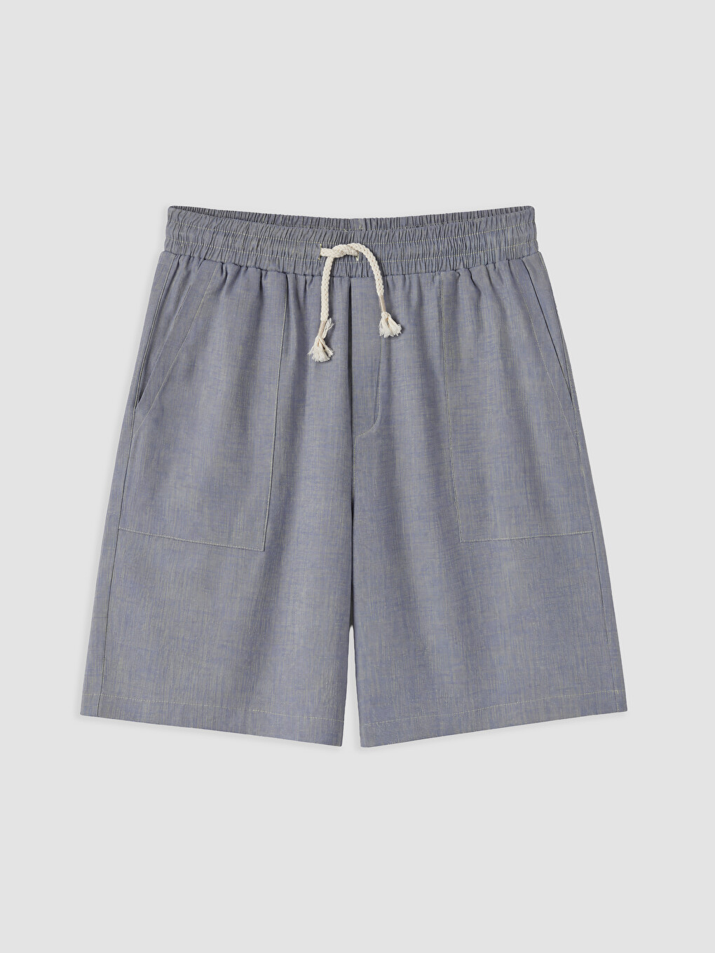 Gri Regular Fit Erkek Şort-3